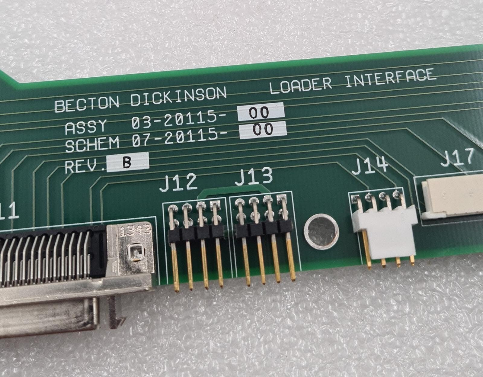 Becton Dickinson BD Loader Interface Assy Board 03-20115 | 07-20115