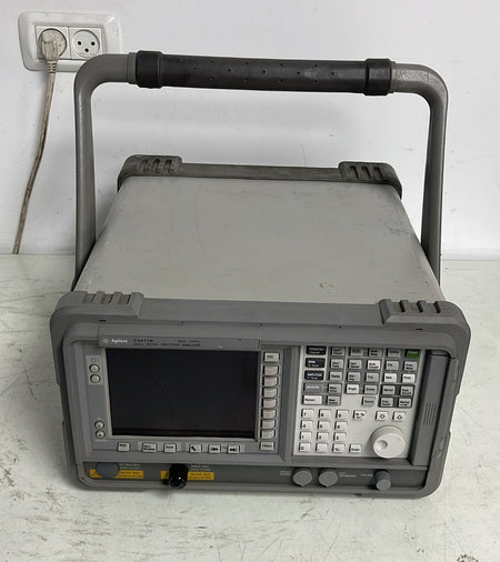 Agilent E4411B portable spectrum analyzer angled view