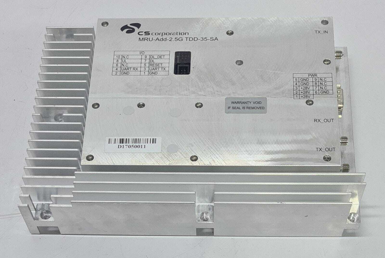 CS Corporation MRU-Add-2.5G TDD-35-SA RF Microwave