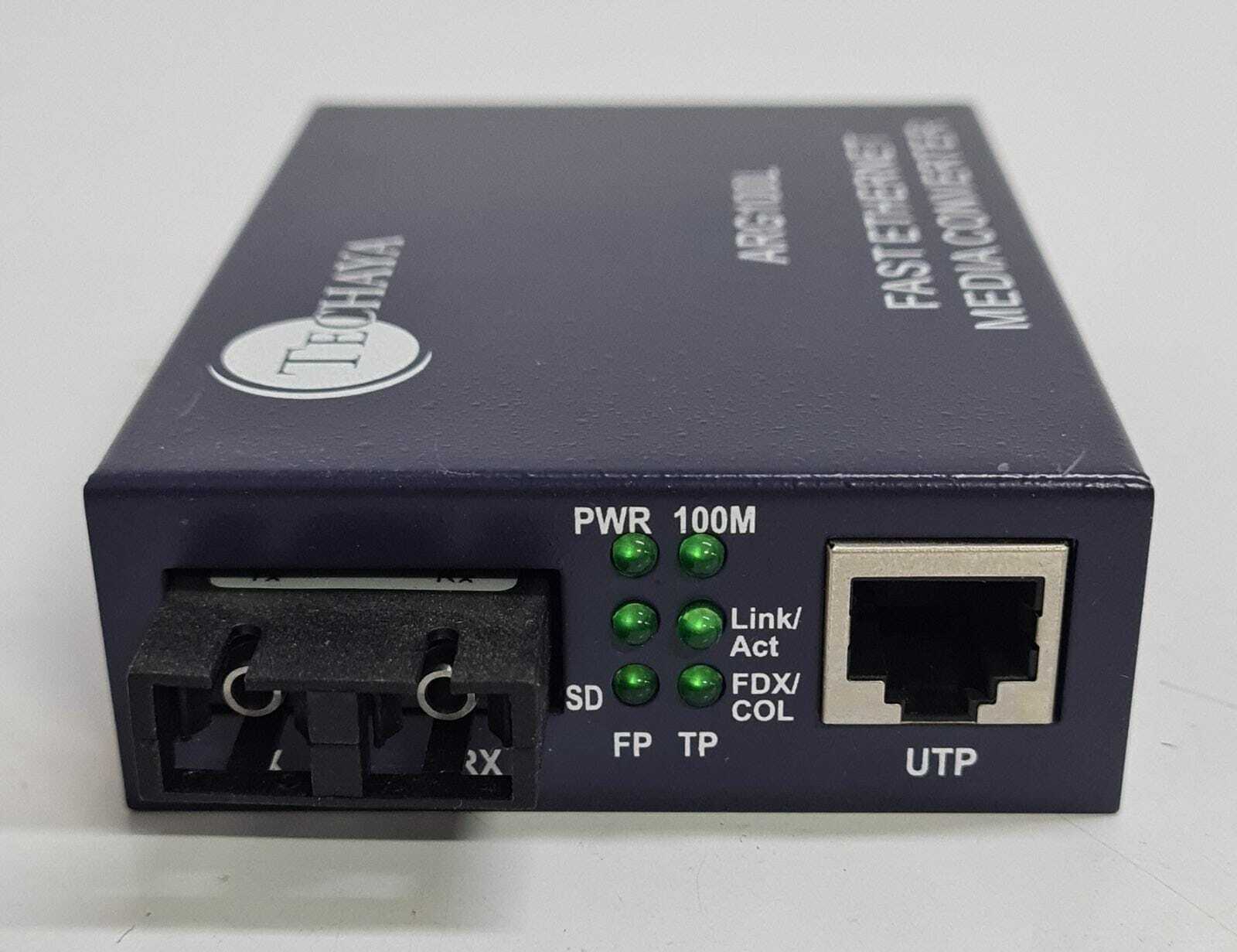 TECHAYA ARG100L FAST ETHERNET MEDIA CONVERTER ARG100LM/SC2