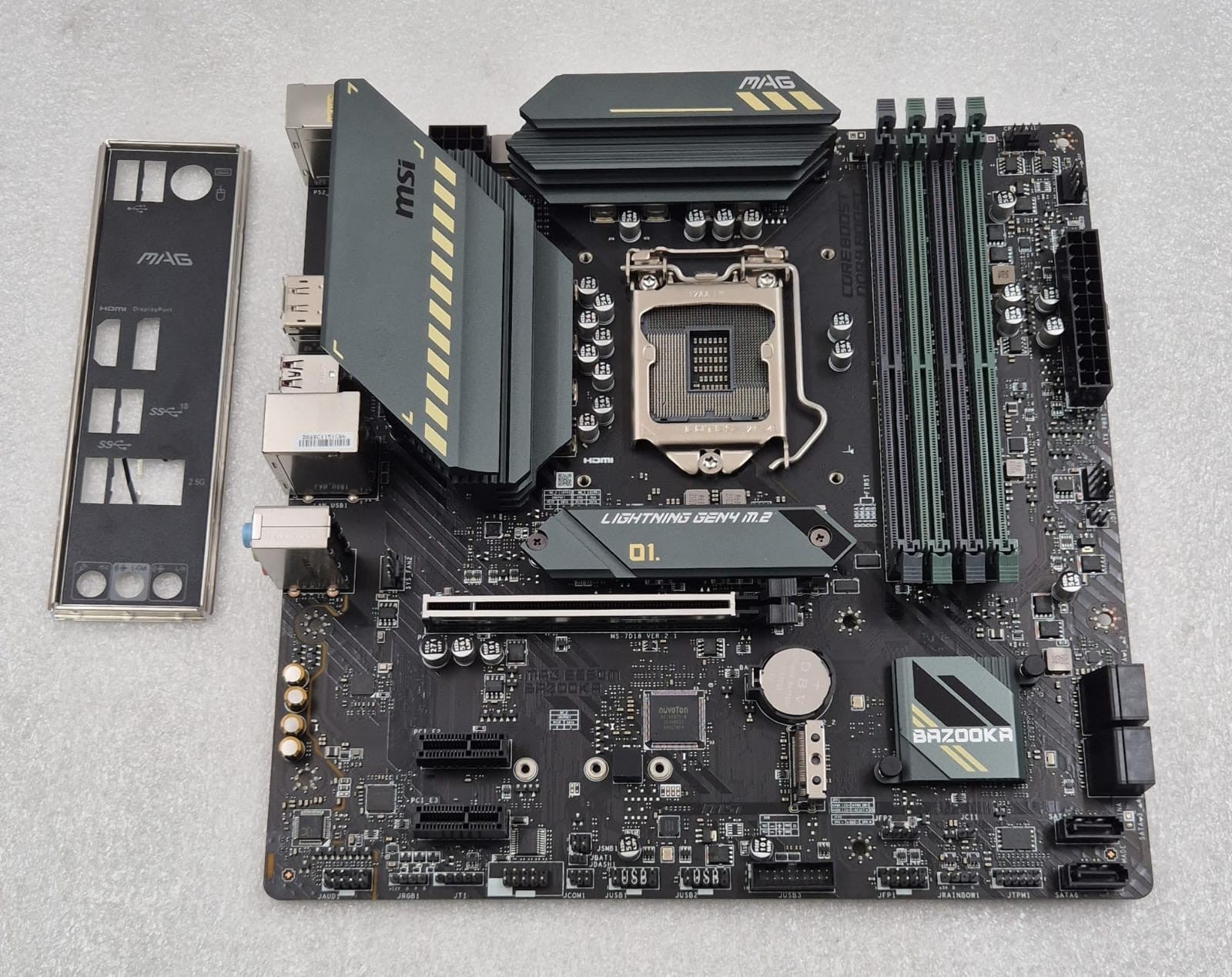 MSI MAG B560M BAZOOKA Motherboard DDR4 LGA1200 Micro ATX HDMI DP W/ I/O