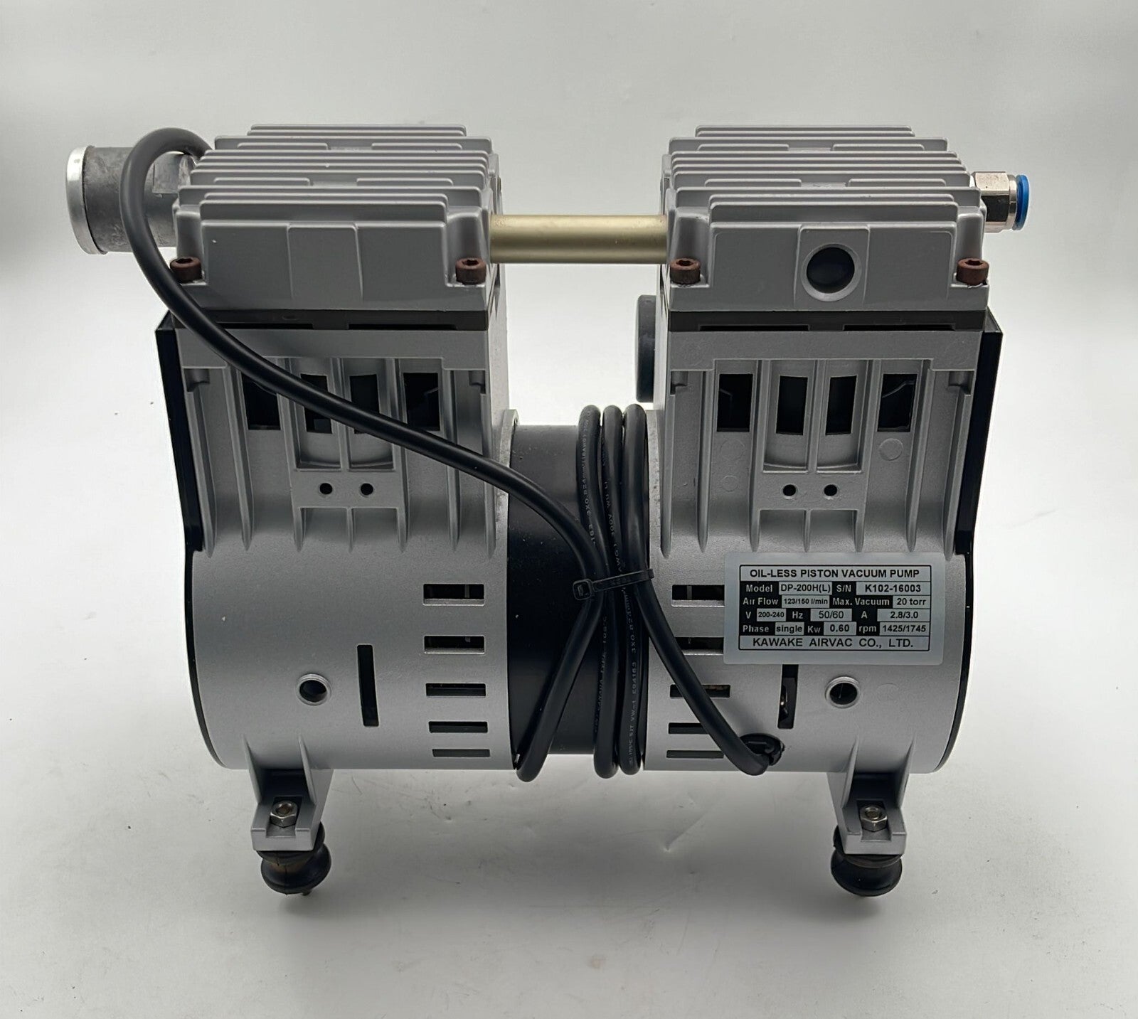 kawake Airvac DP-200H (L) Oil-Less Piston Vacuum Pump