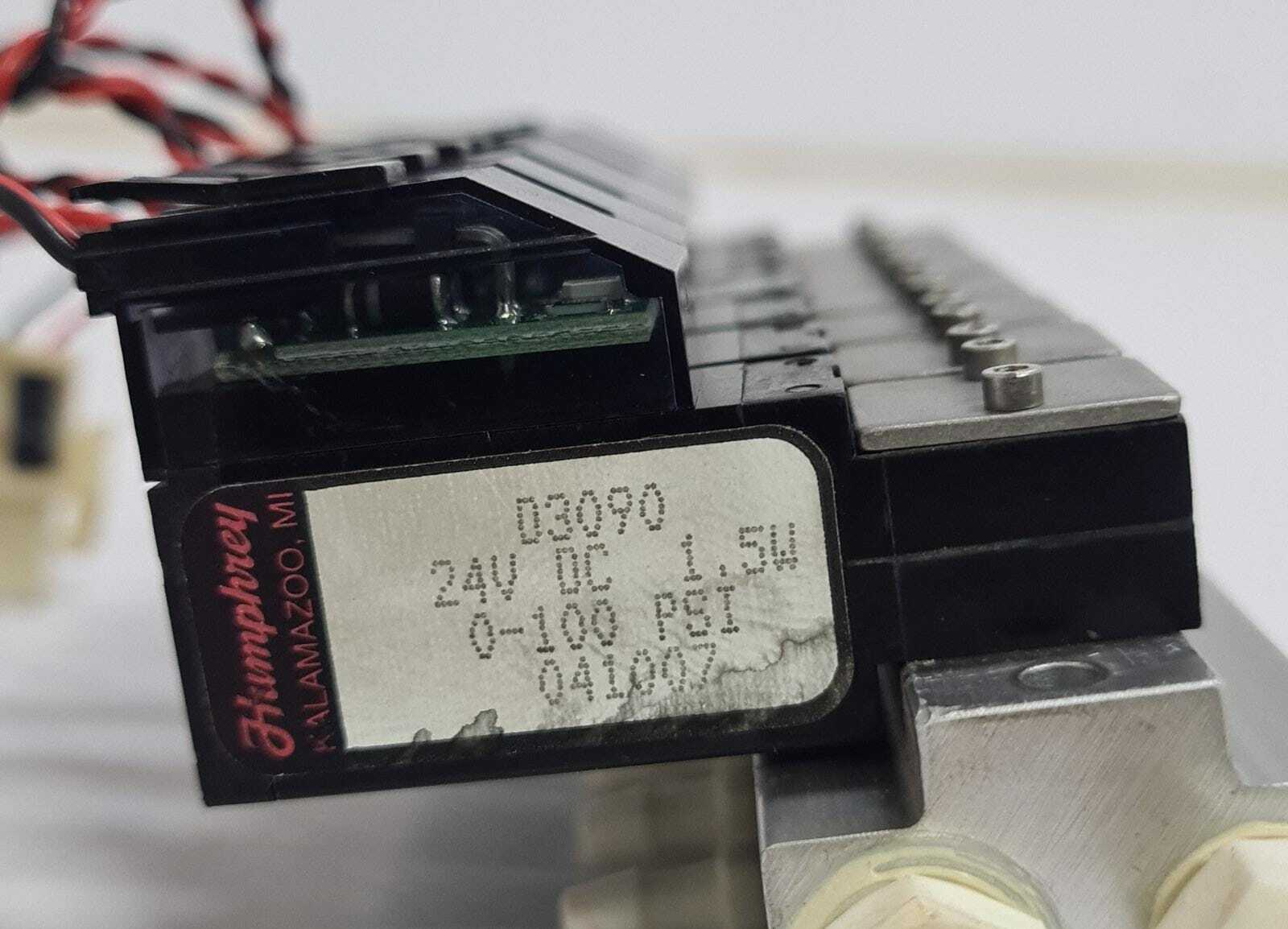 HUMPHREY D3090 1542200 REV C  0-100 PSI VALVE 24V DC