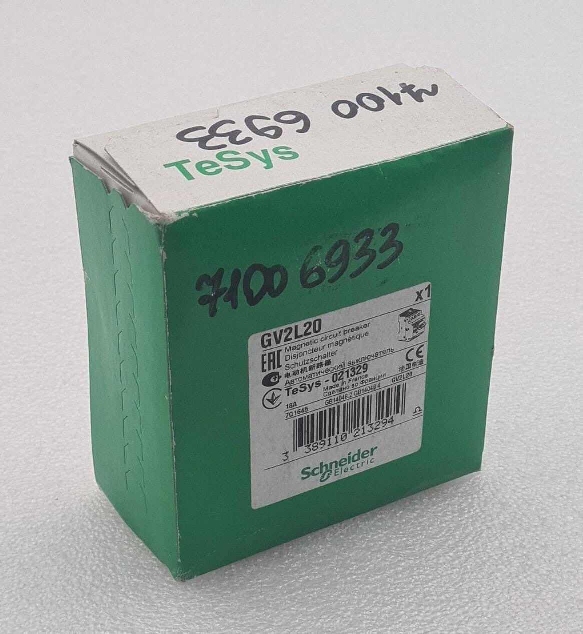NEW SEALED - Schneider Electric GV2L20 Magnetic Circuit Breaker TeSys-021329