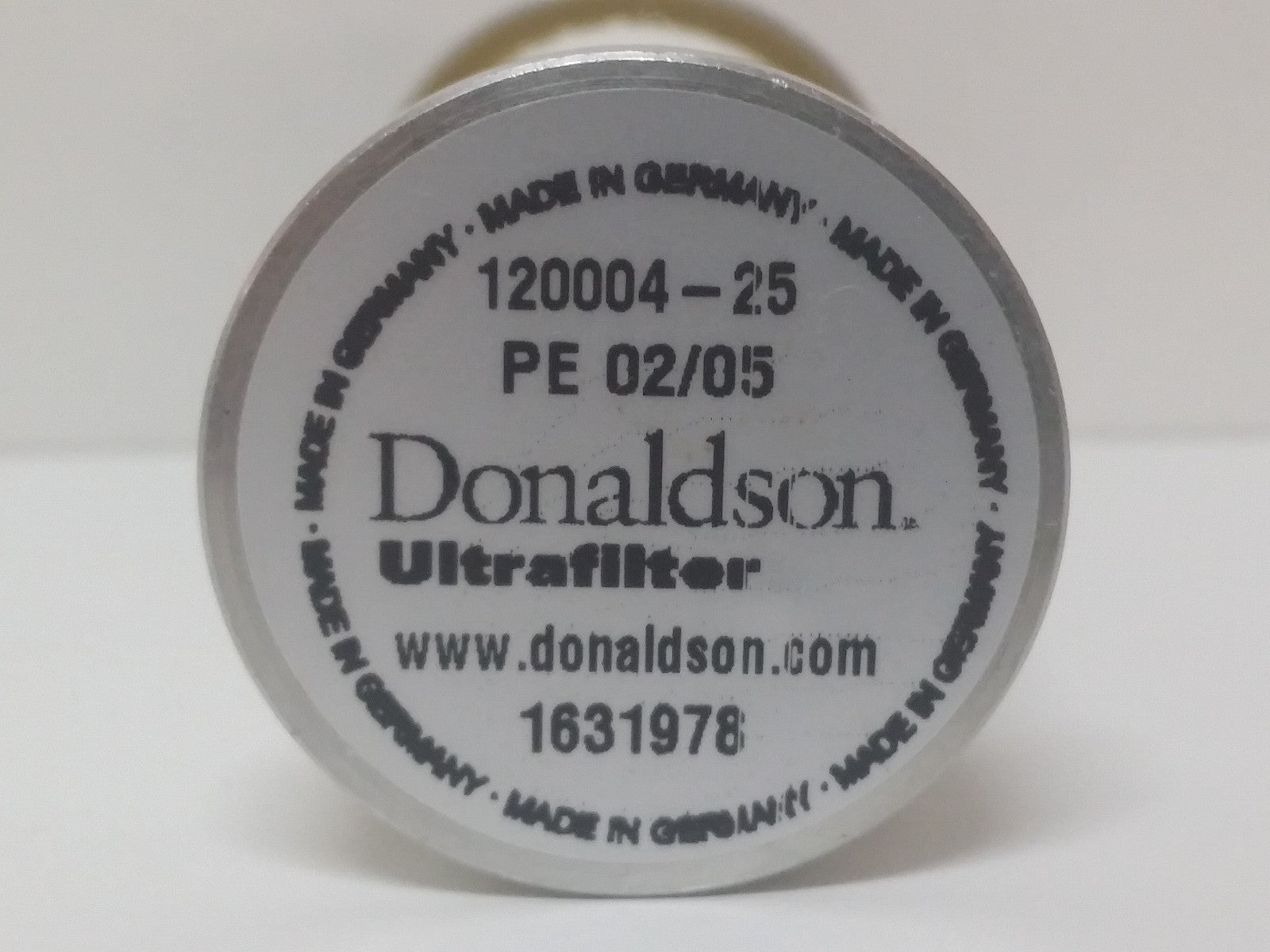 Donaldson Ultrafilter Filter 120004-25 PE 02/05