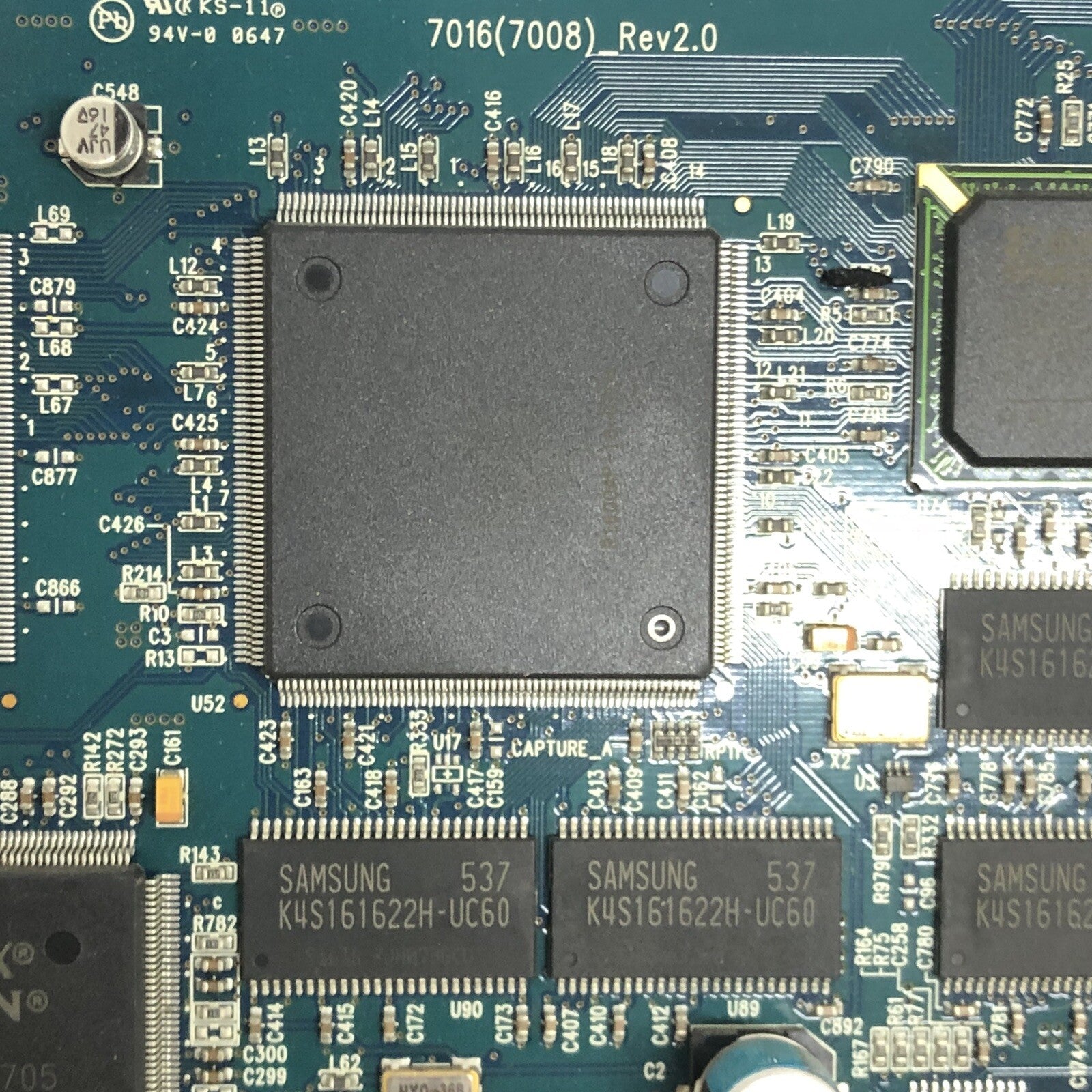 2x Xilinx Spartan XC2S150E Video Controller CCTV Capture Card 7016 (7008)_Rev2.0