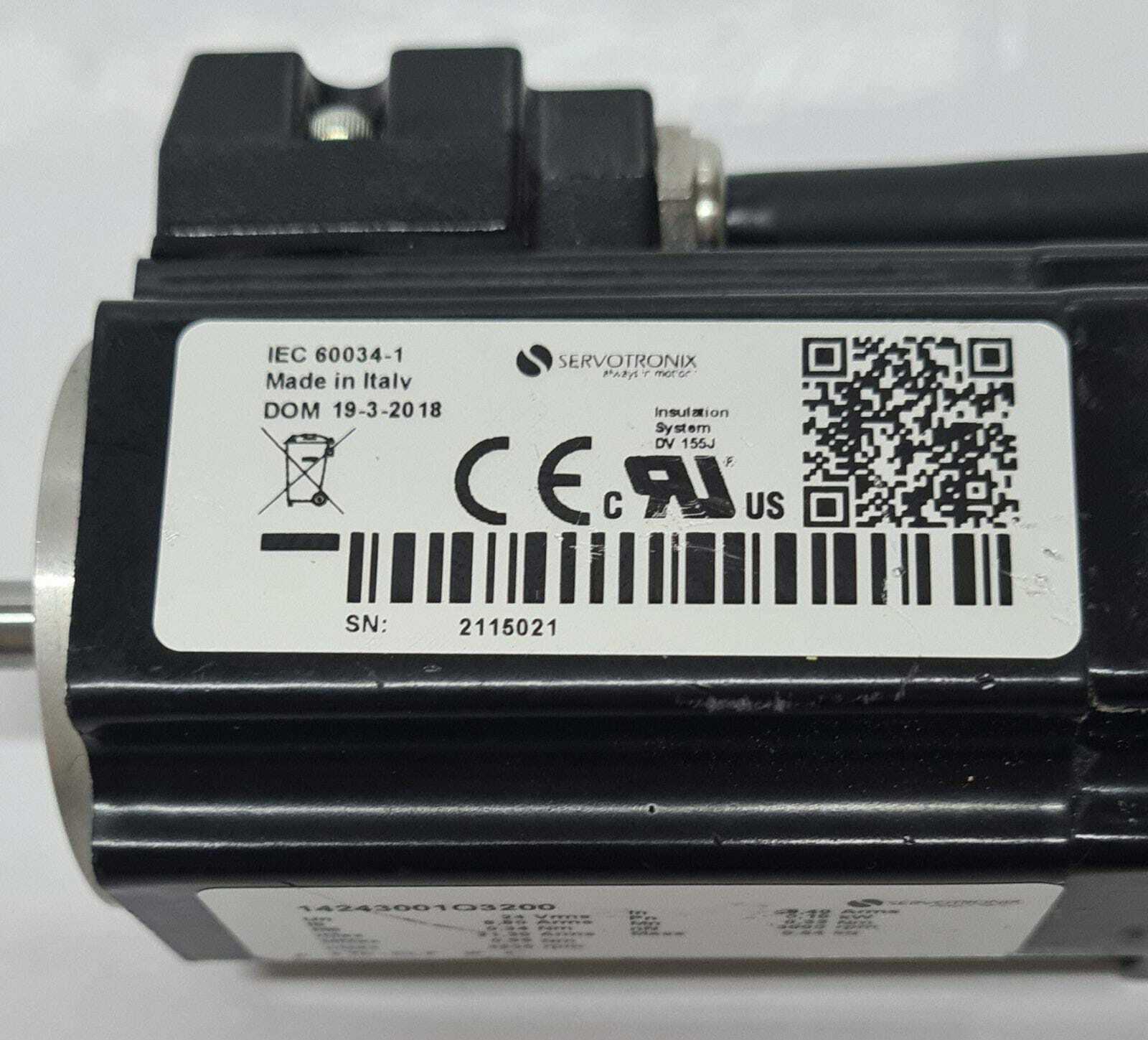 Servotronix Servo Motor 14243001Q3200