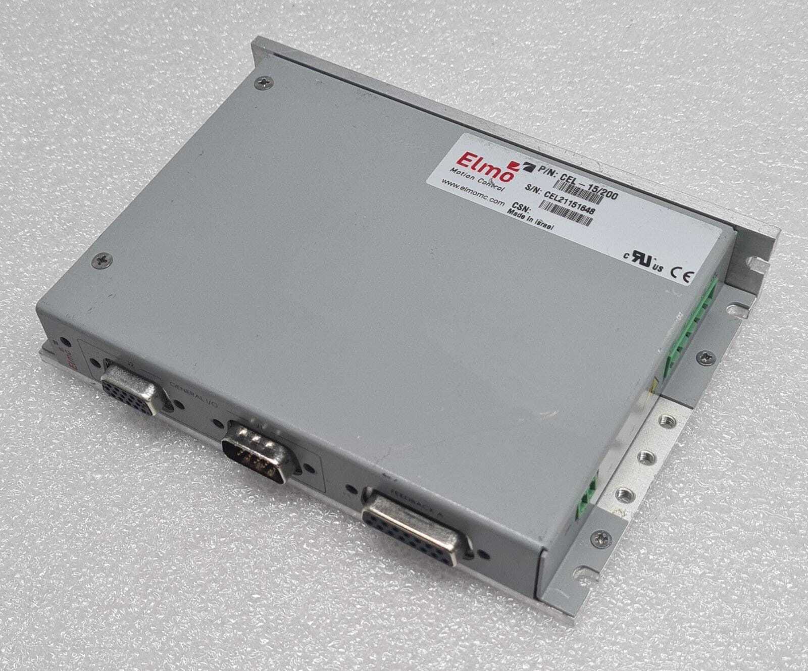 Elmo Motion Control CEL-15/200 Servo Drive **AS-IS