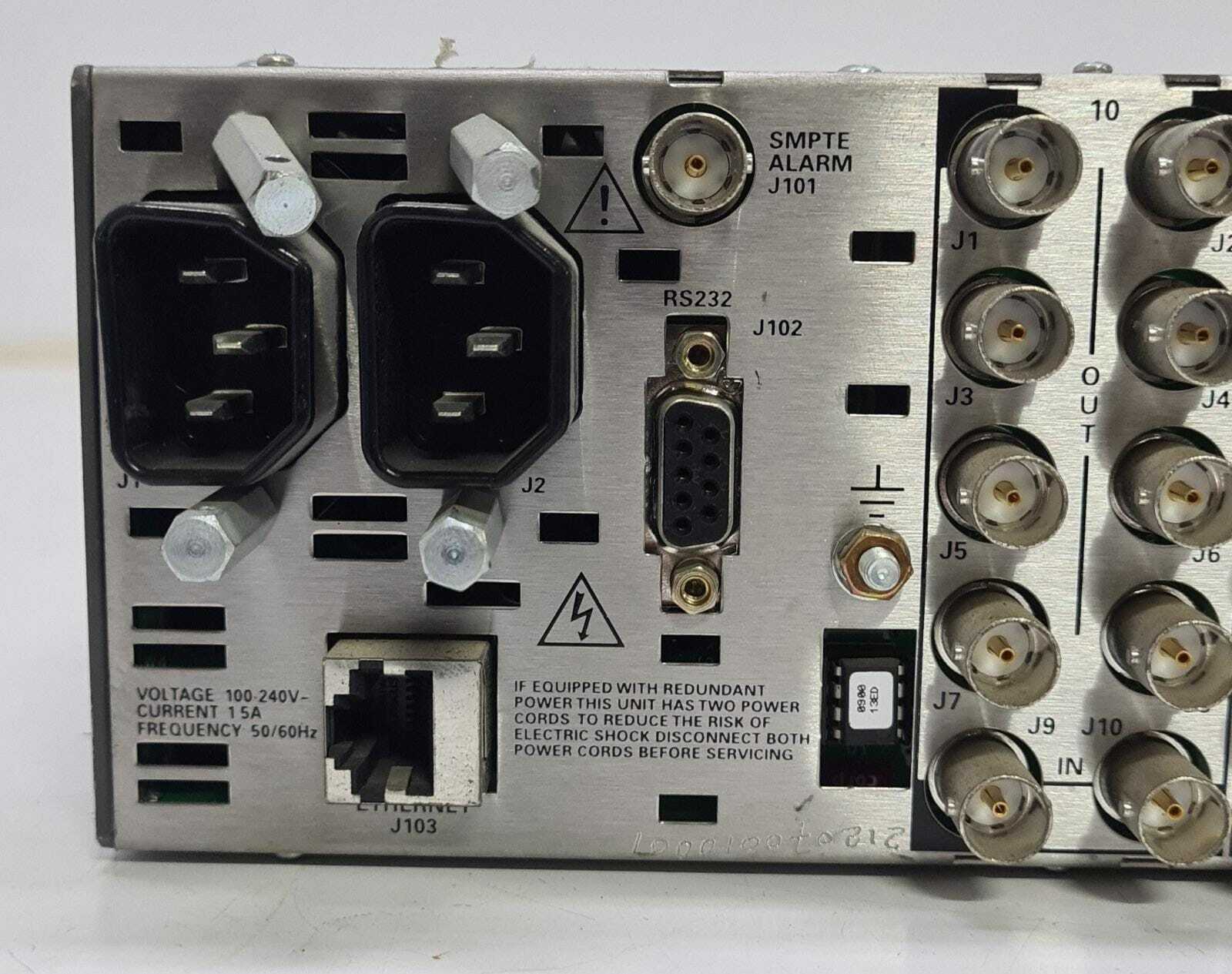 Grass Valley 8900 Series 10 Slot Frame w/ 10x 8802 & 2x Condor 2XS14181 PSU