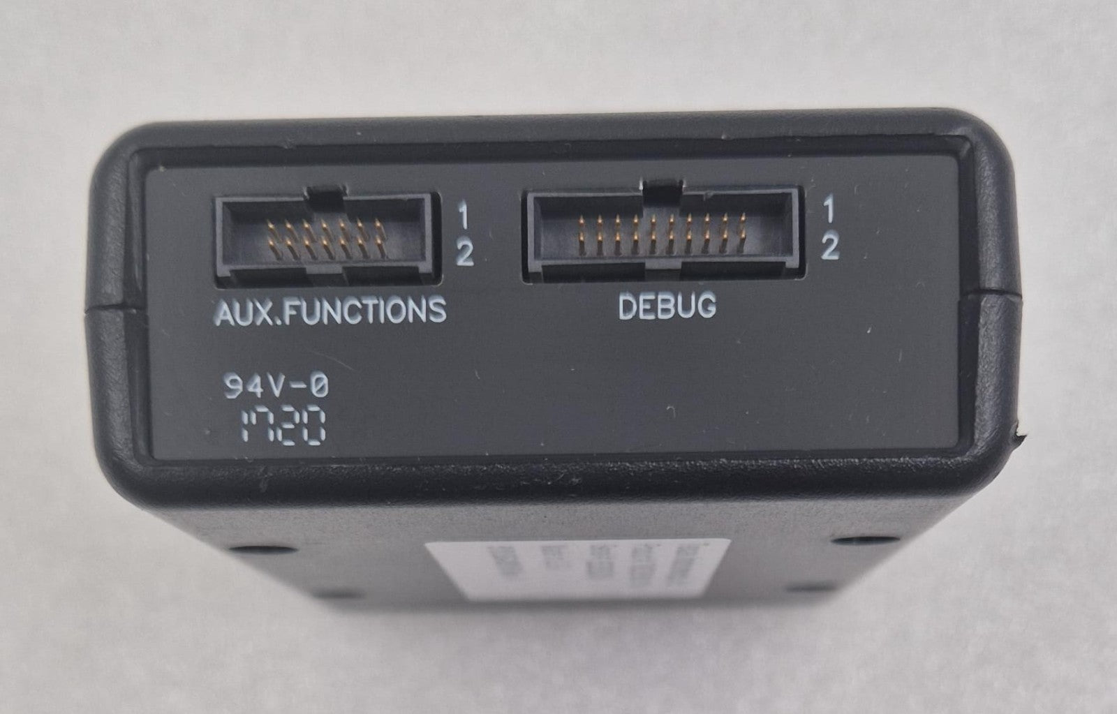 Texas Instruments XDS110 debug probe JTAG connector view