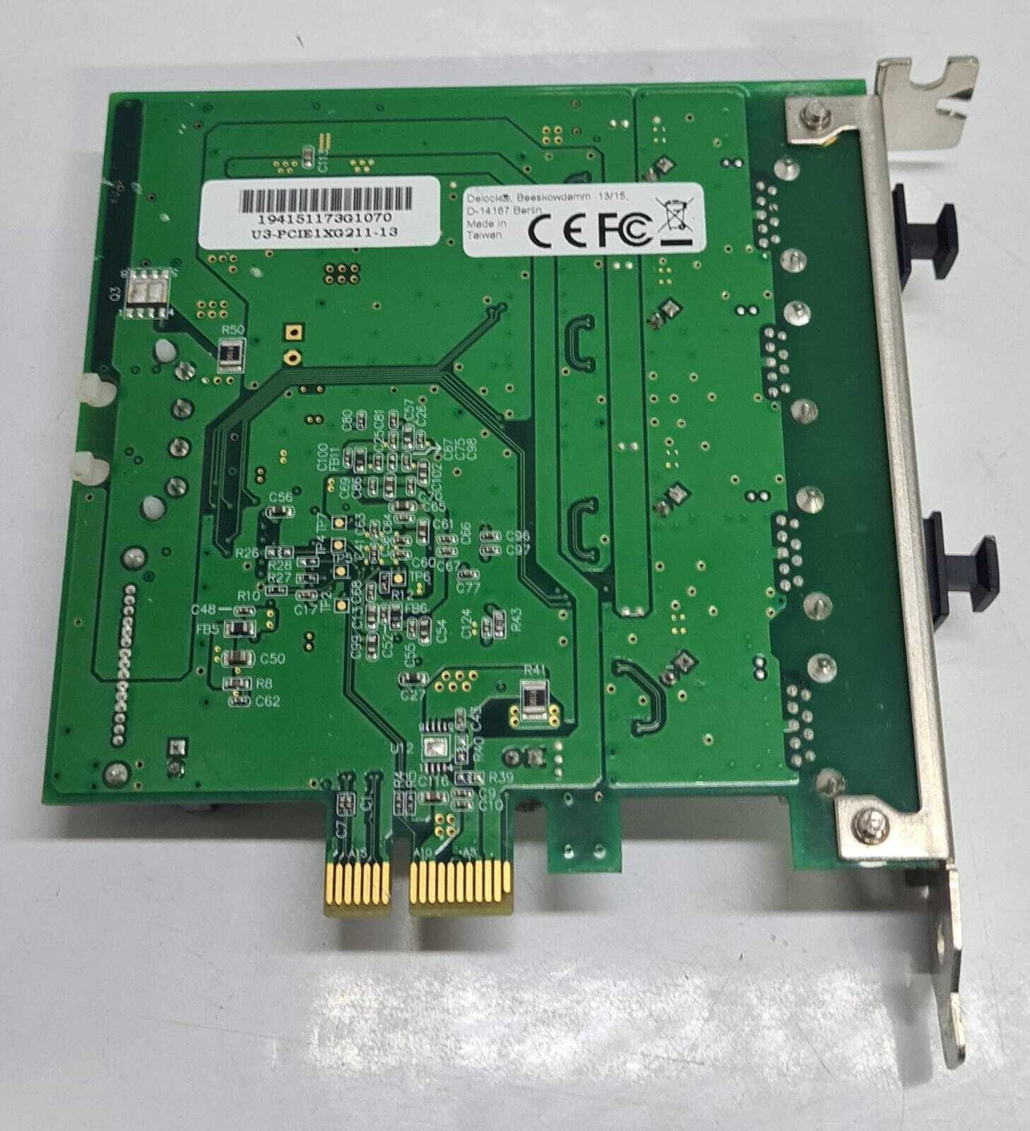 DELOCK U3-PCIE1XG211- 13 Rev: 1.1 PCB-00467-01 4-Port USB to PCIE Card