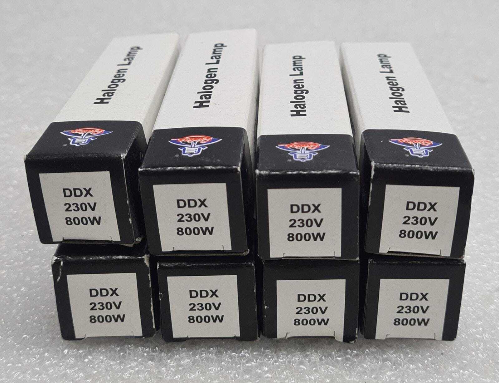[LOT OF 8] NEW - QIDIRIG HALOGEN LAMP DDX 230V 800W