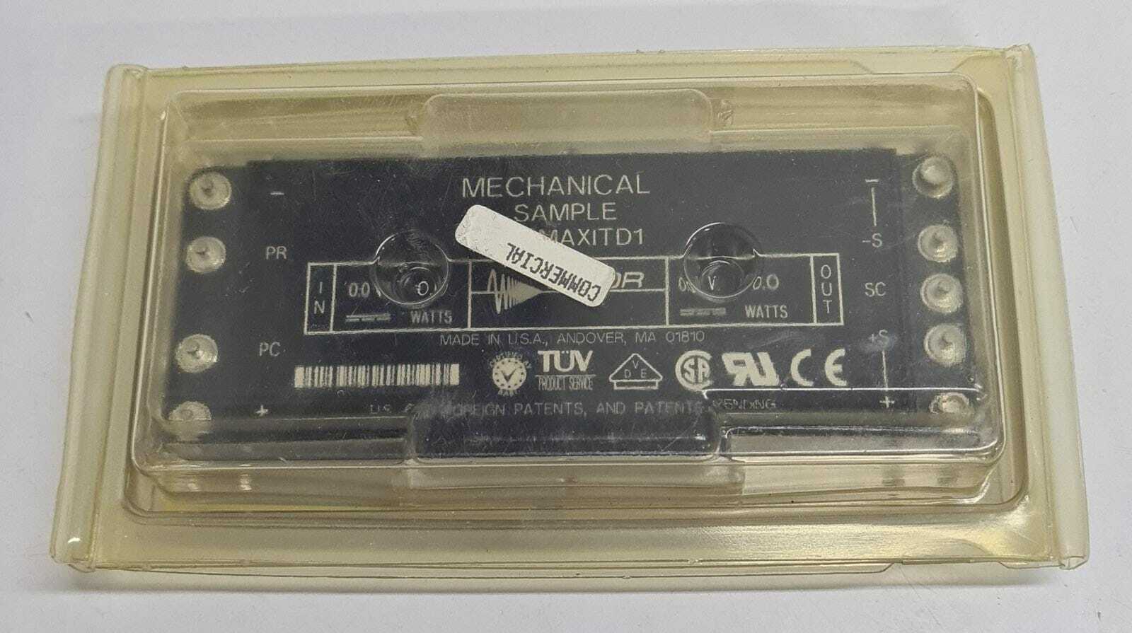 VICOR Mechanical Sample MS-MAXITD1 04096-02 DC/DC 0V 0W