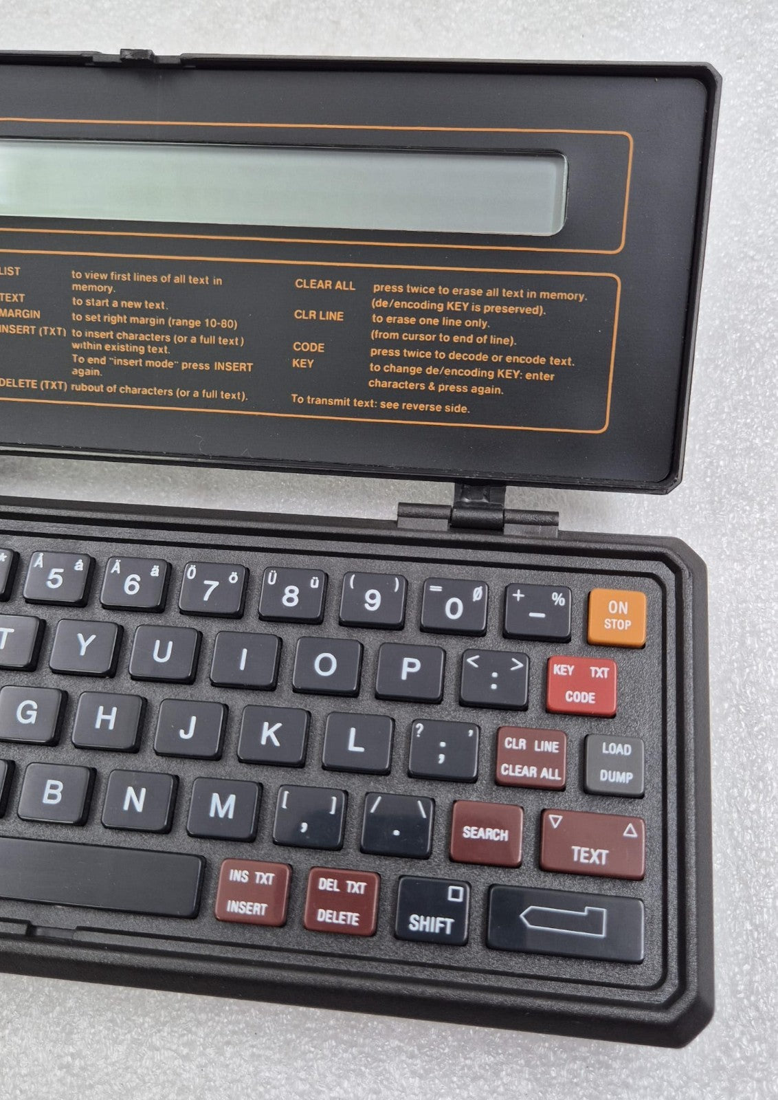 WEST-TEC TEXT TELL PX 1000 Pocket Telex CALC **AS-IS**