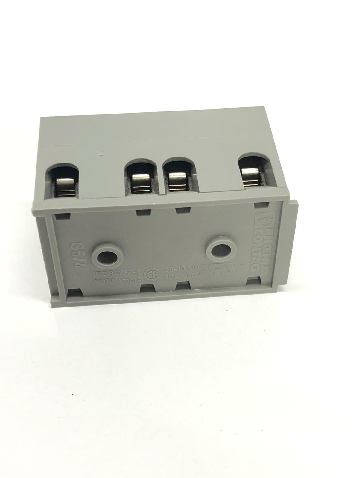 Phoenix Contact Con 4 Pos G 5 4 Terminal Block Iec947 7 1 28 10 Awg Lot Of 42