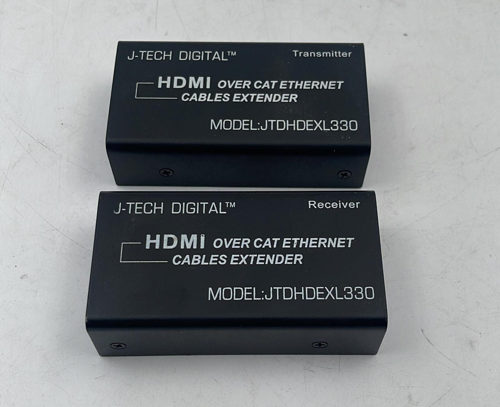 [LOT OF 2] J-Tech digital JTDHDEXL330 HDMI Over Cat Ethernet Cables Extender