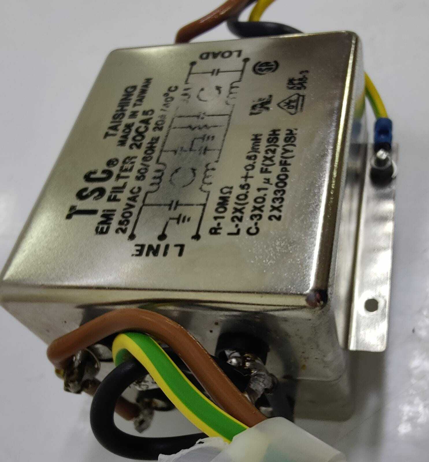 [LOT OF 2] TSC EMI FILTER TAISHING 20CA5 250V 50/60Hz 20A