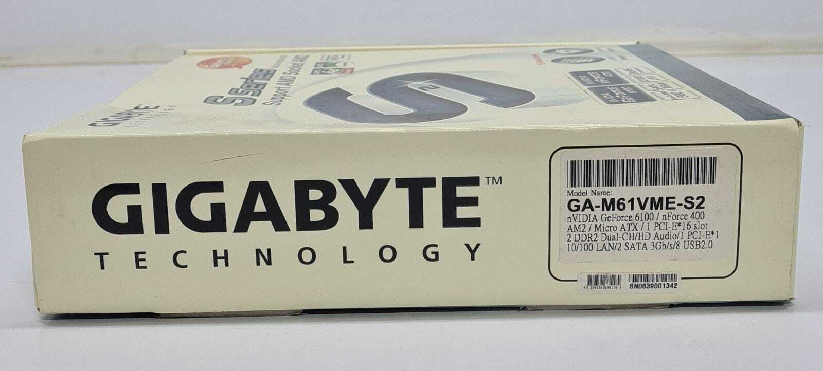 NEW BOX - Gigabyte Technology GA-M61VME-S2 AMD Socket AM2 Motherboard