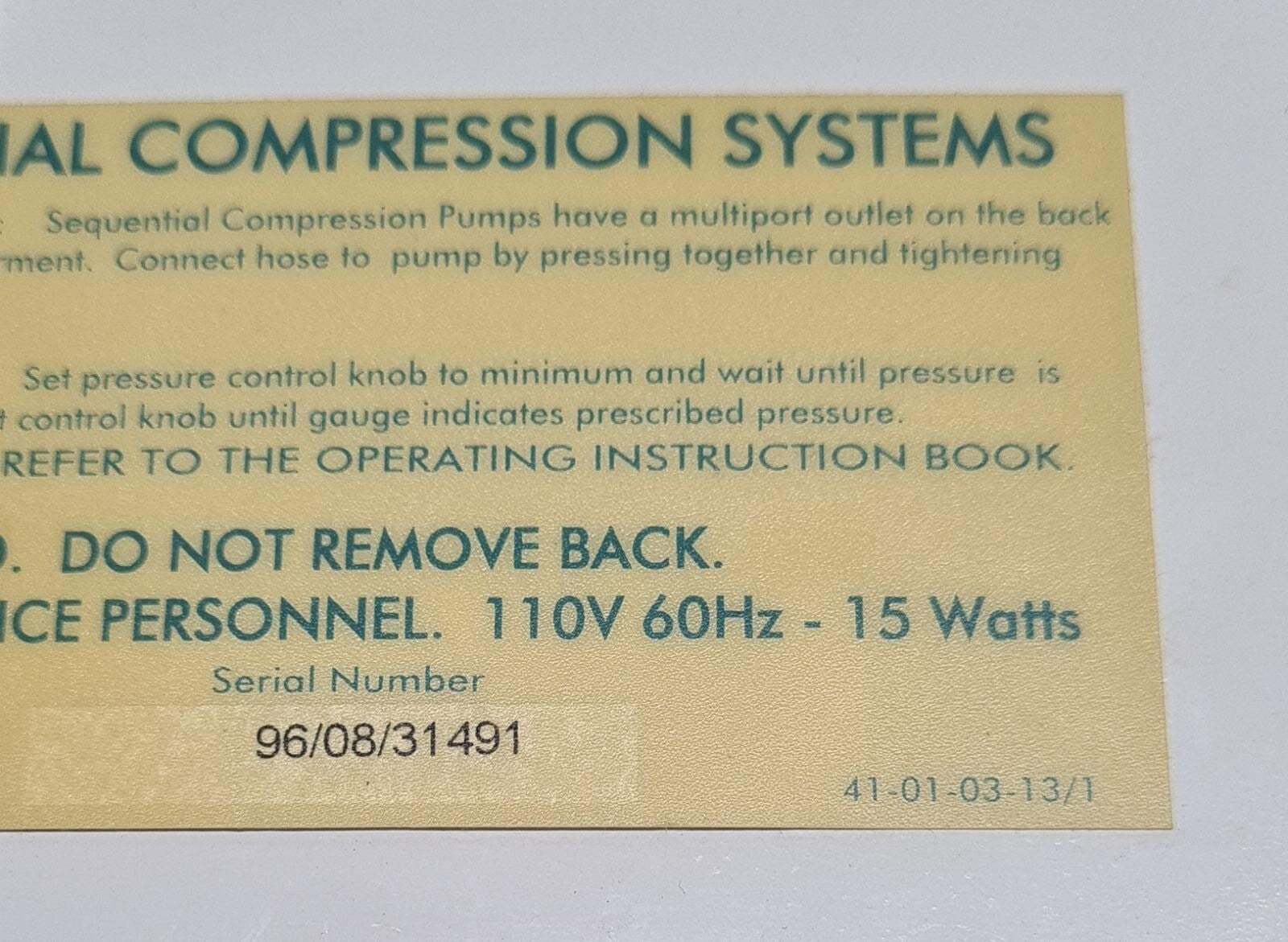 Progressive Talley Multicom Compression Pump TM 300 PMTM1011