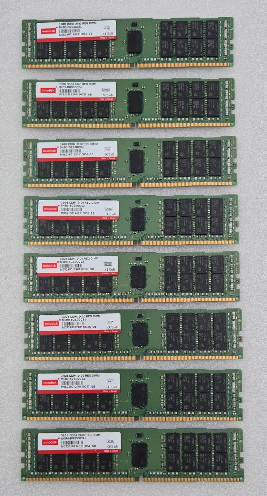 Innodisk 32GB DDR4 2400 ECC Registered DIMM server memory modules lot of 8