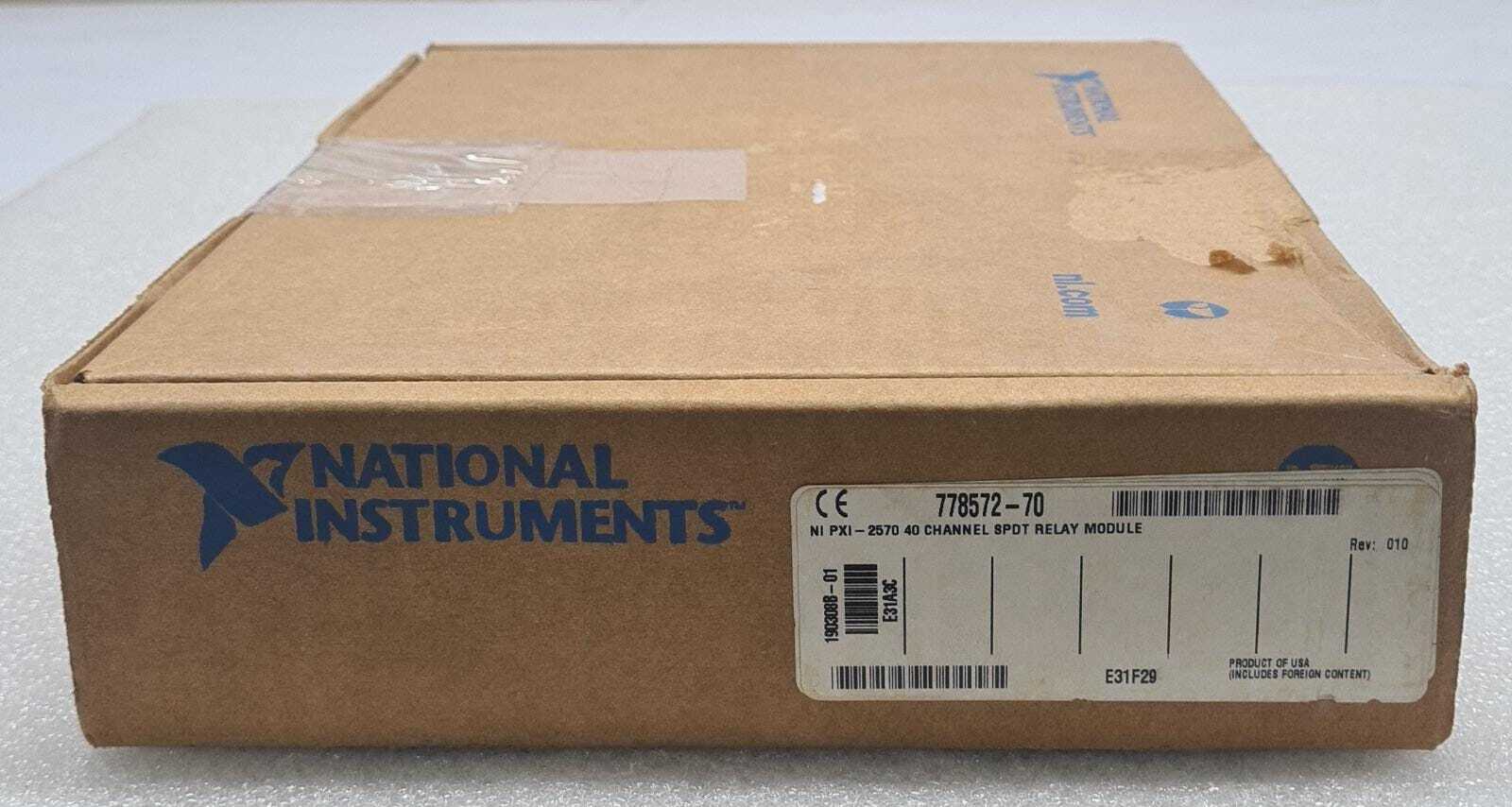 NEW - National Instruments NI PXI-2570 40 SPDT Relay Module Assembly 190308B-01