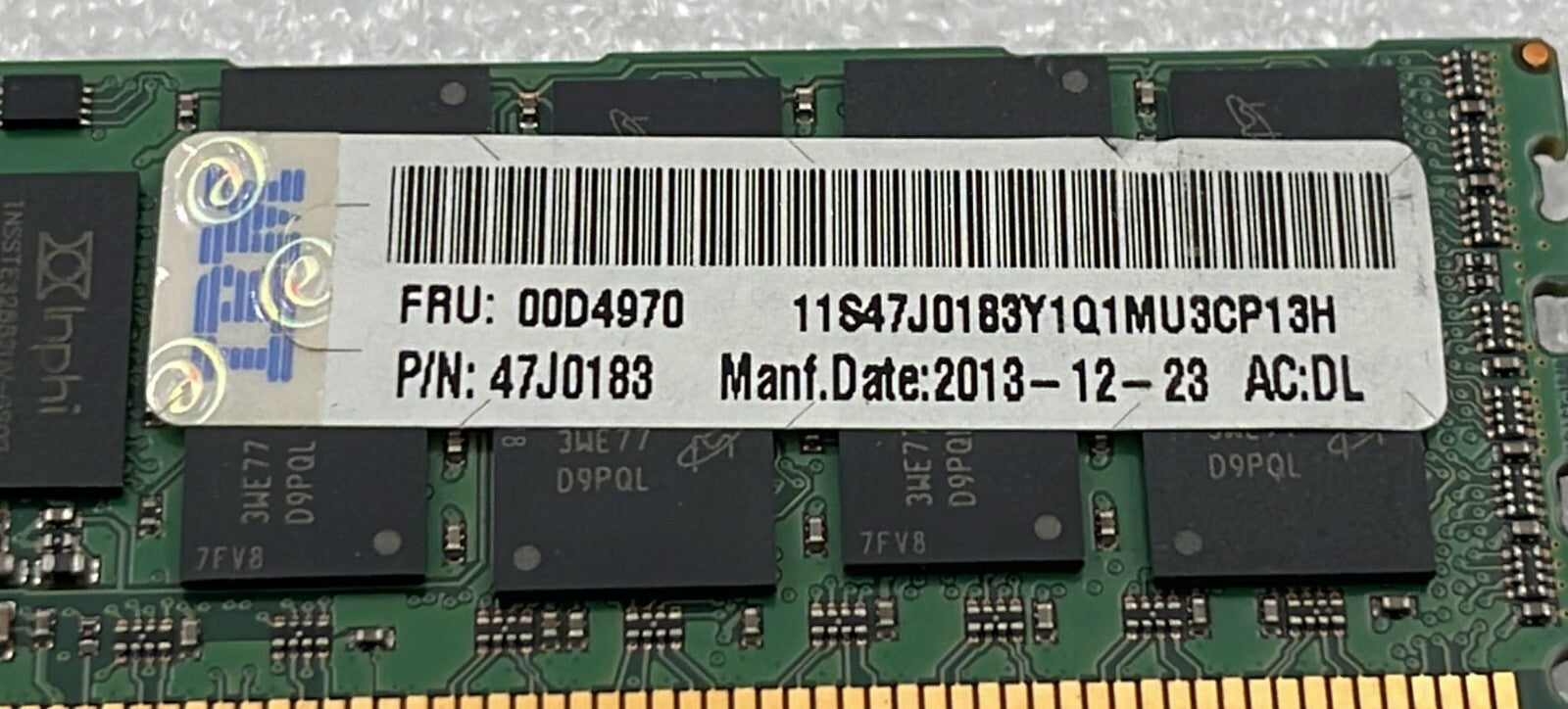 [LOT 16] IBM 00D4970 47J0183 16GB 2Rx4 pc3-12800R MT36JSF2G72PZ-1G6E1FG Memory