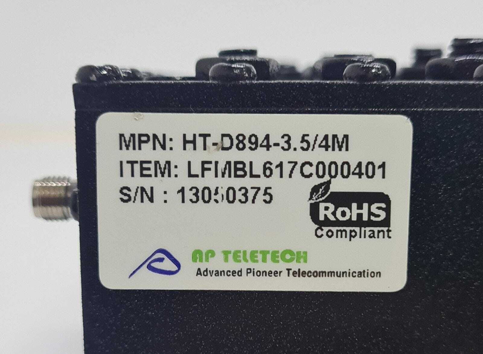 AP TELETECH HT-D894-3.5/4M LFMBL617C000401 Bandpass Filter