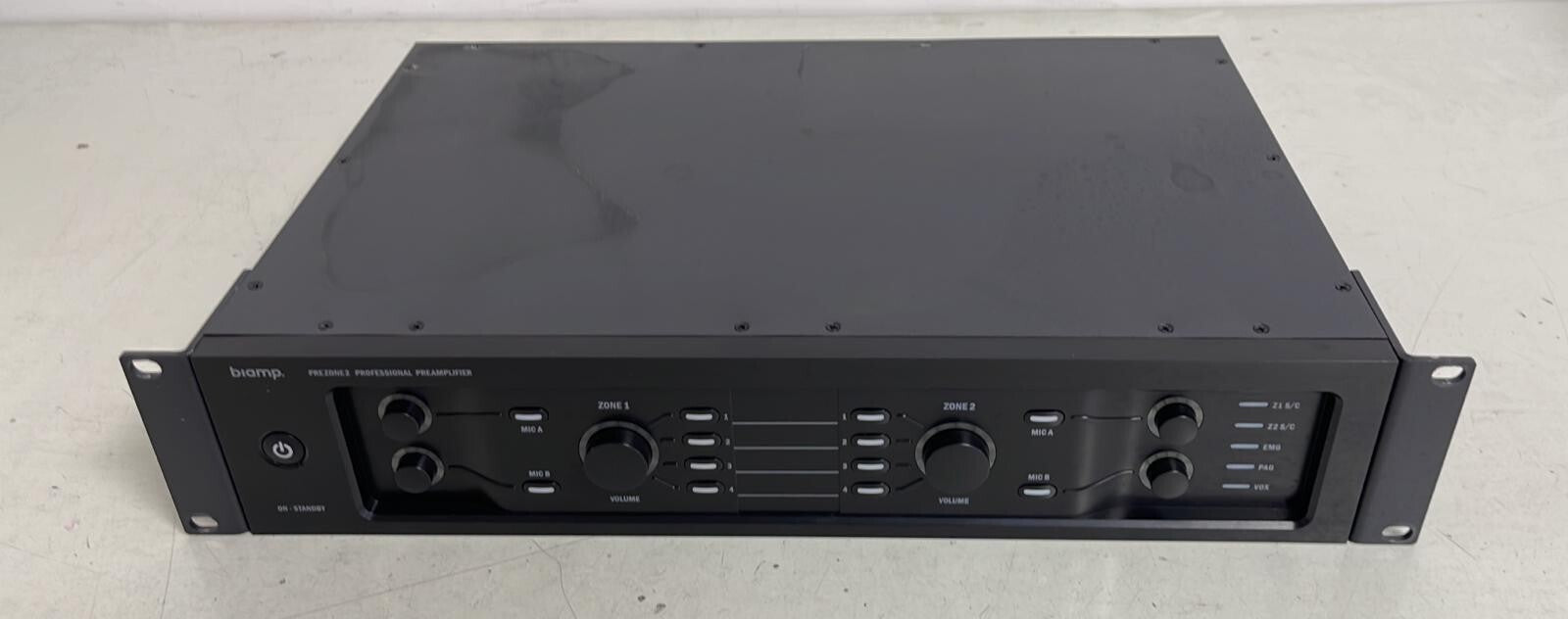 Biamp Prezone 2 Professional Audio Preamplifiers Stereo source zones