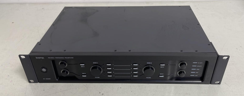 Biamp Prezone 2 Professional Audio Preamplifiers Stereo source zones
