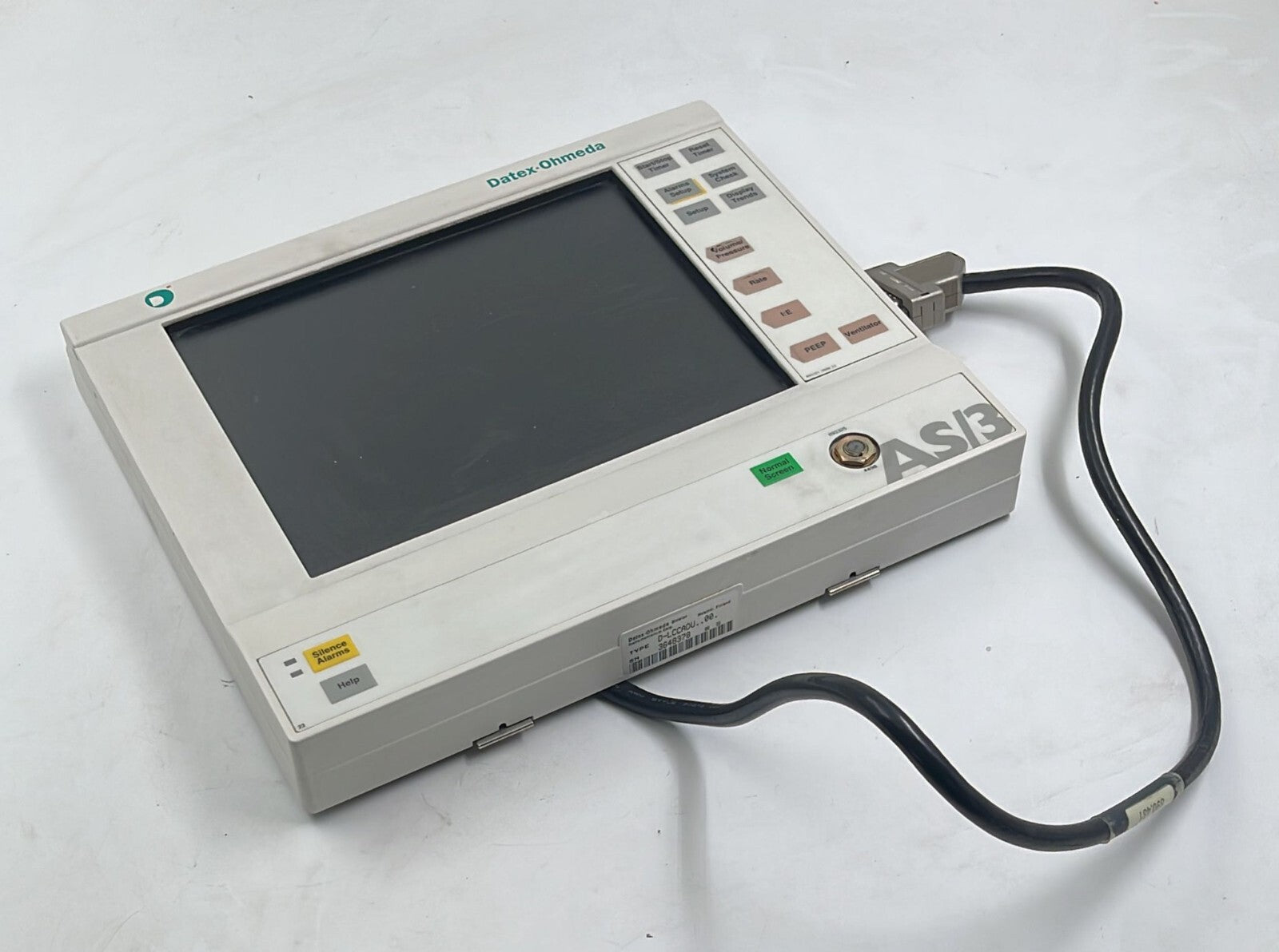 Datex-ohmeda AS/3 Monitor D-LCCADU..00. **AS IS