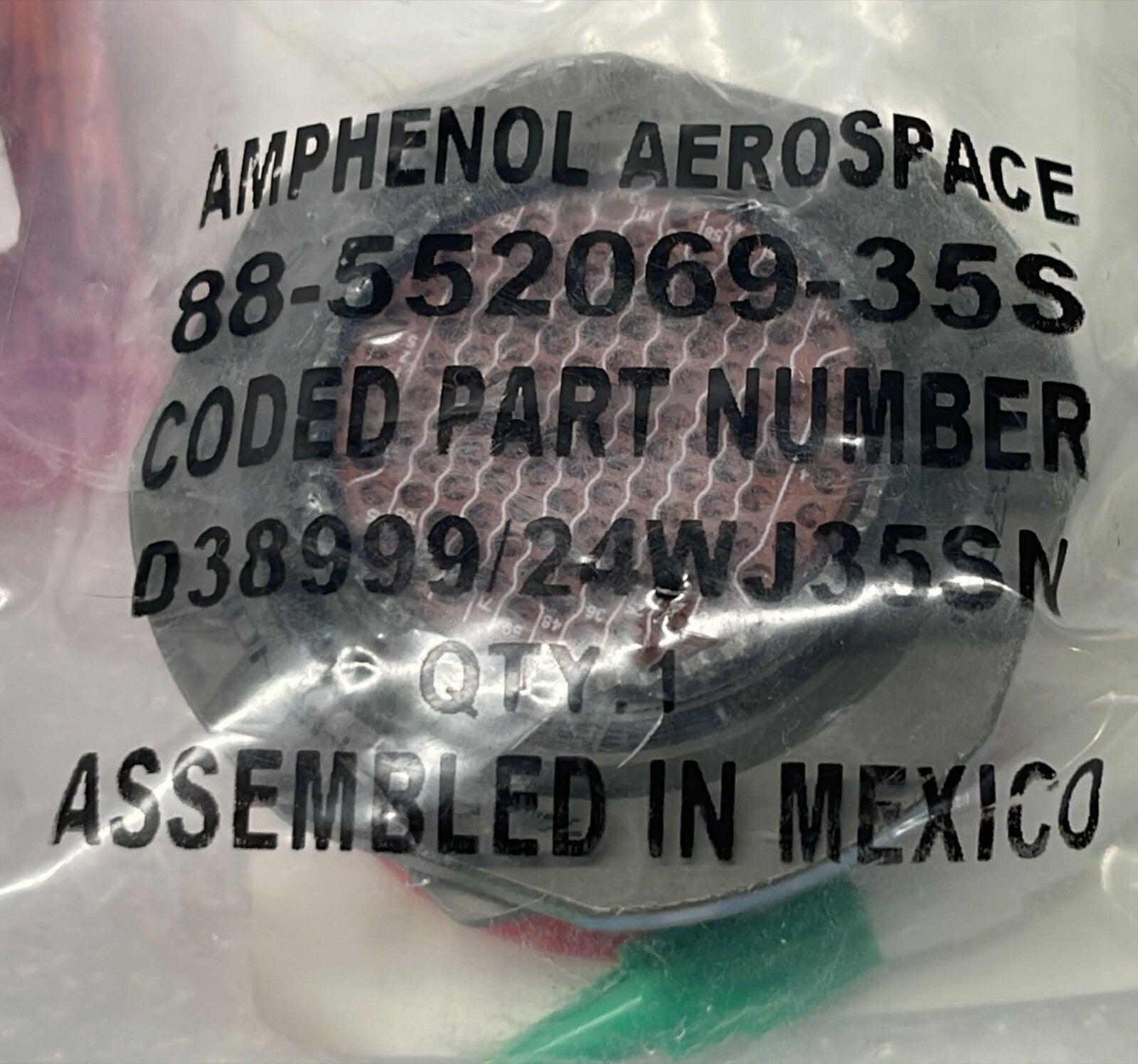 [LOT OF 6] NEW SEALED- AMPHENOLD38999/24WJ35SN Circular MIL Spec Connector