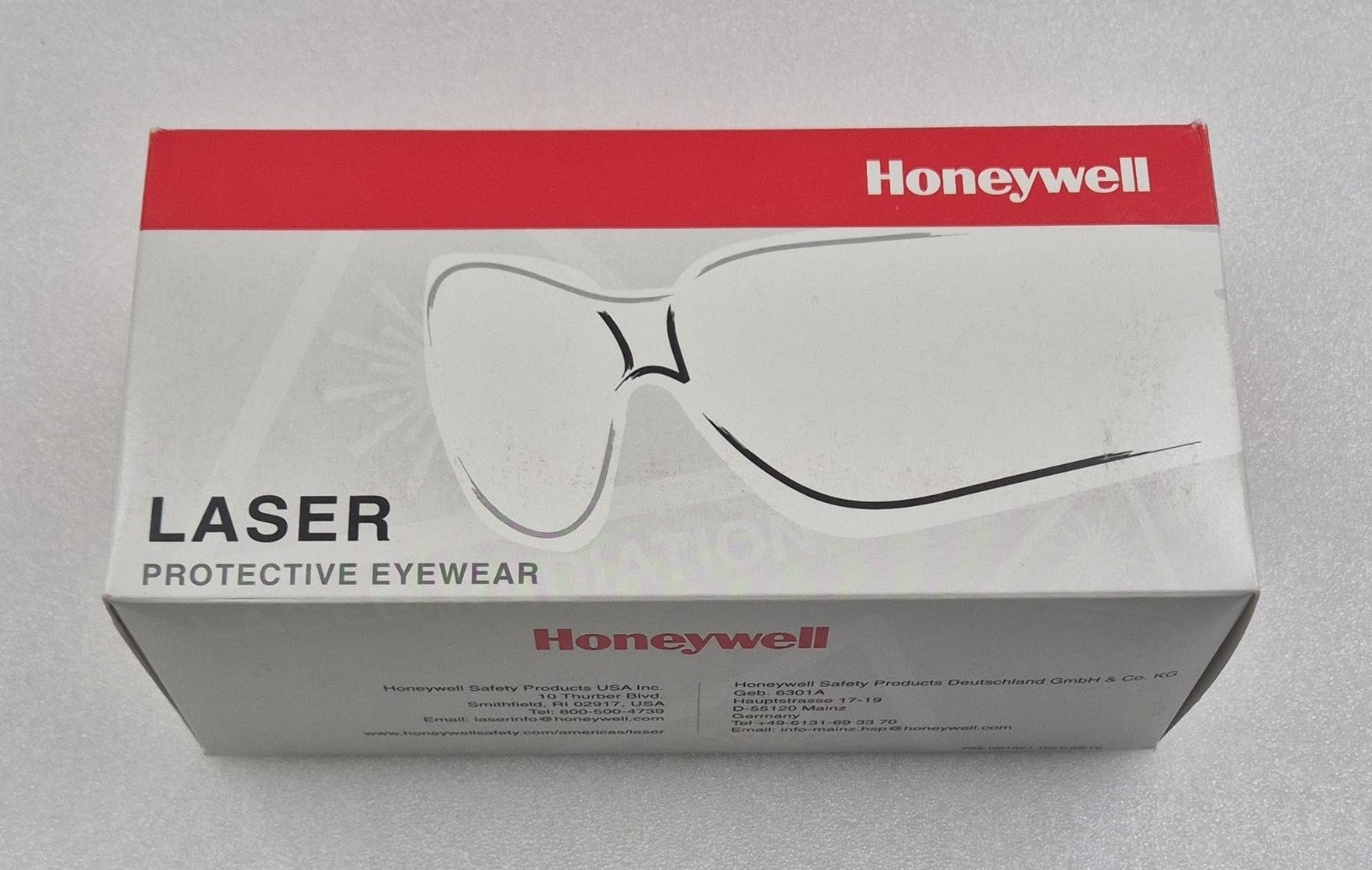 Honeywell laser protective eyewear 31-21162 retail box