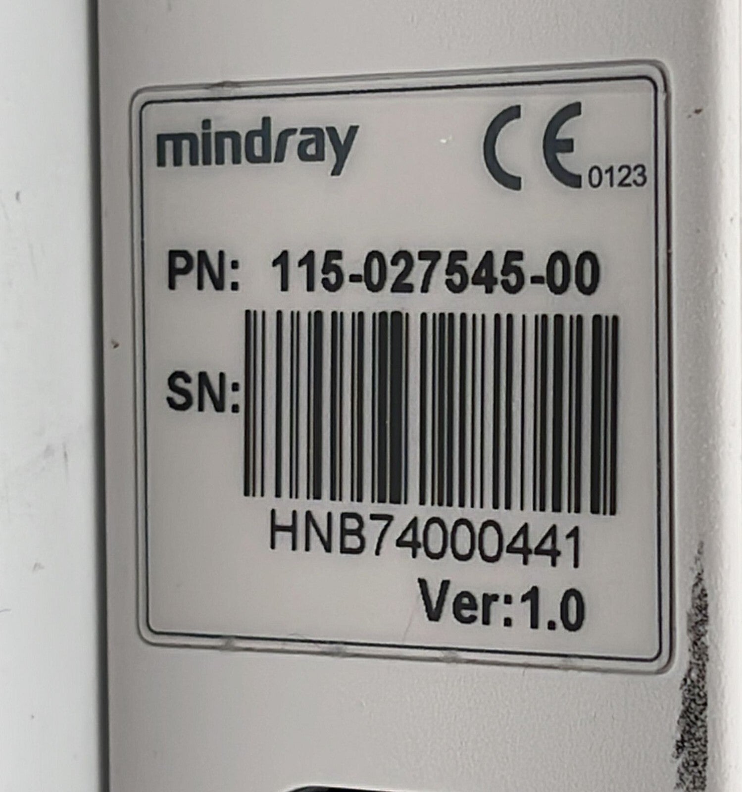 Mindray 115-027545-00 Sidestream Co2 Module **AS IS**