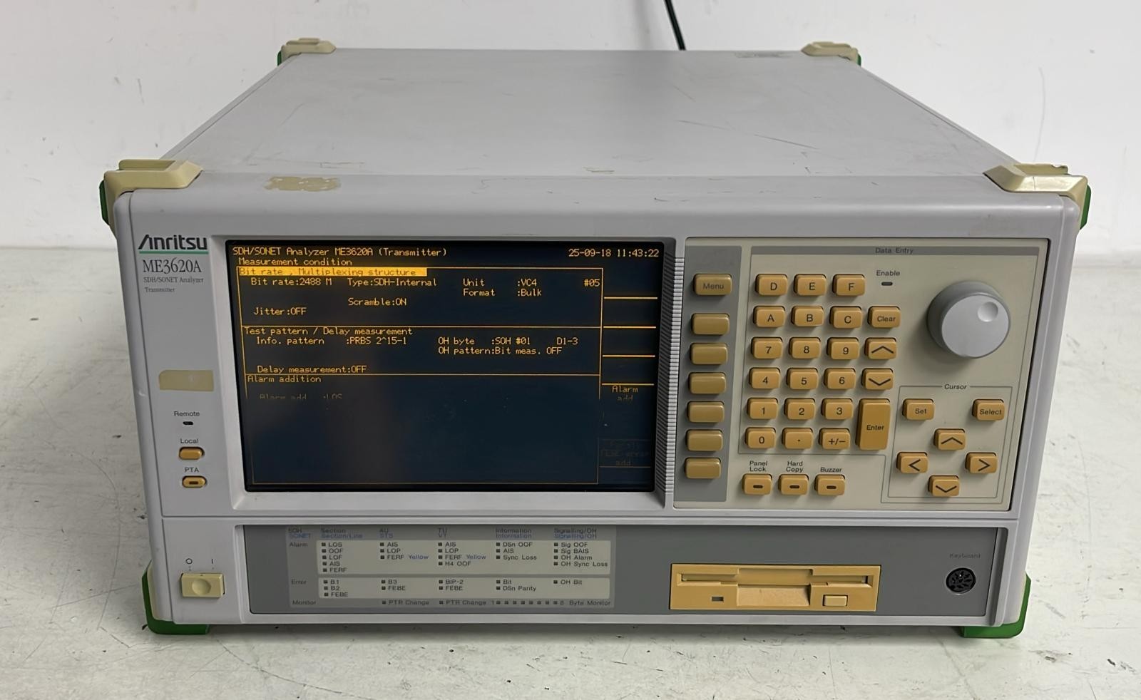 Anritsu ME3620A SDH / Sonet Analyzer Receiver