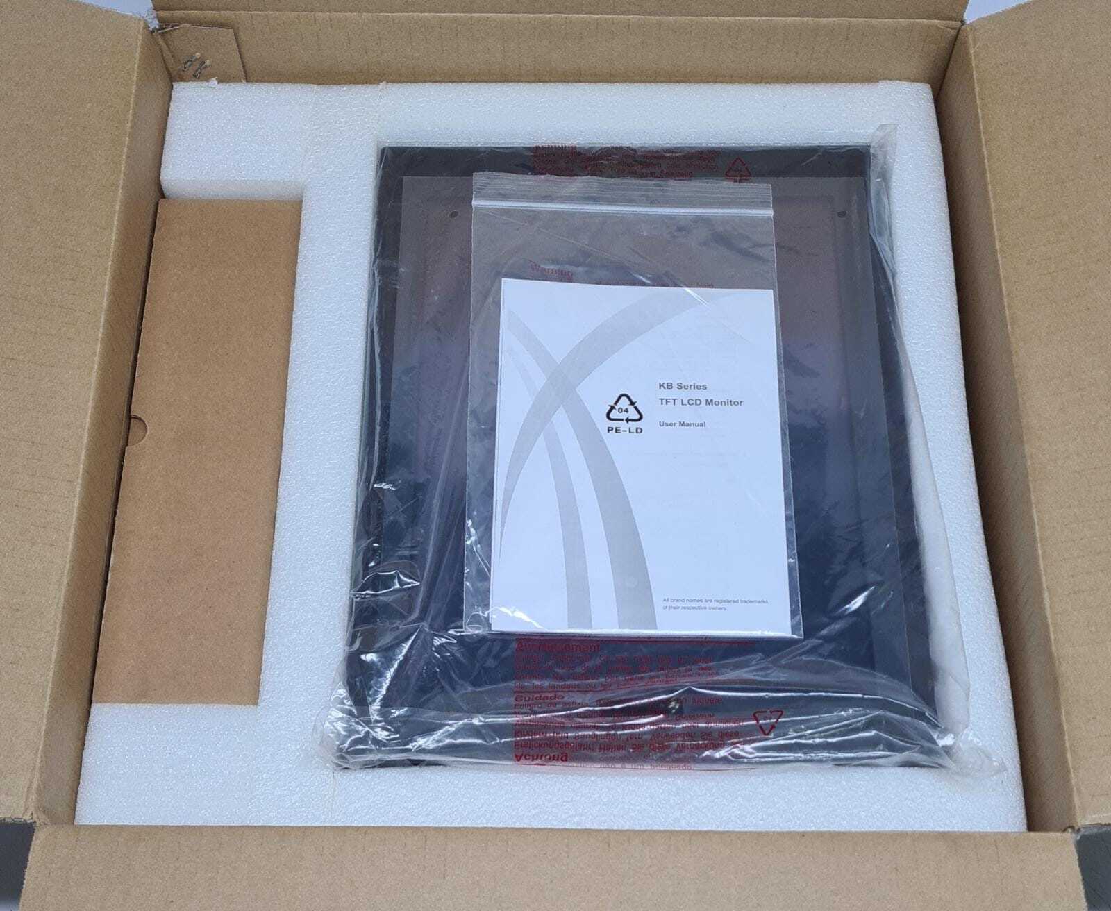 NEW - TAIWAN VIDEO SYSTEM 15" INDUSTRIAL DISPLAY KB15 KB10-ID KB TFT LCD Monitor