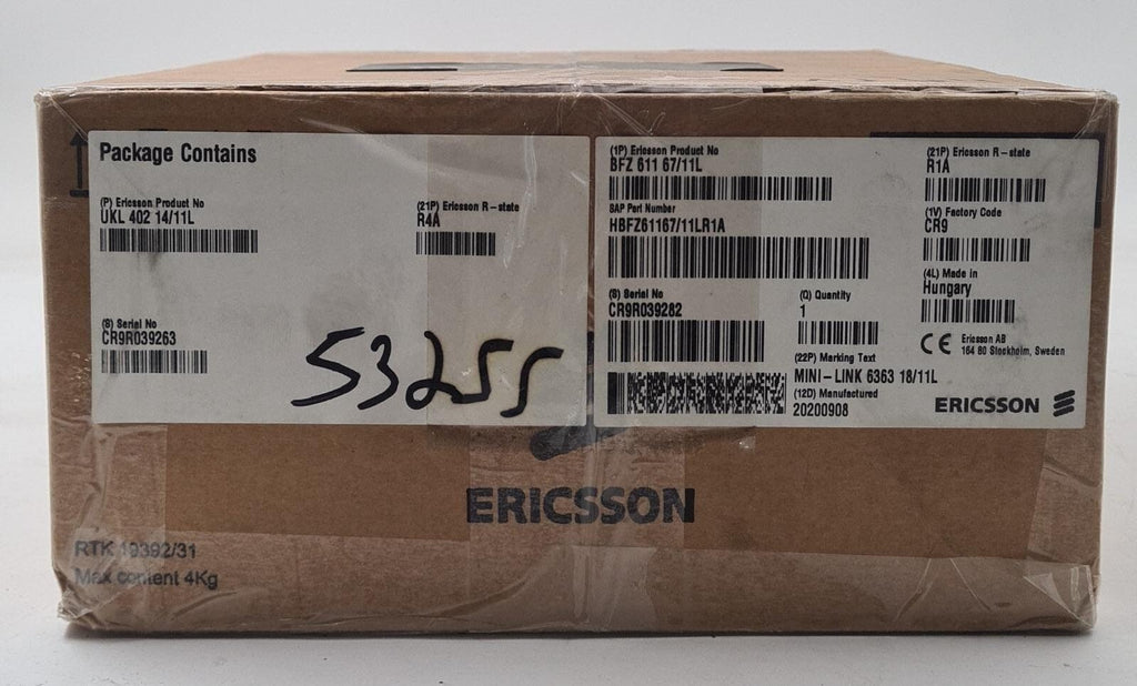 NEW - Ericsson UKL 402 14/11L R4A MINI-LINK 6363 18/11L BFZ 611 67/11L R1A