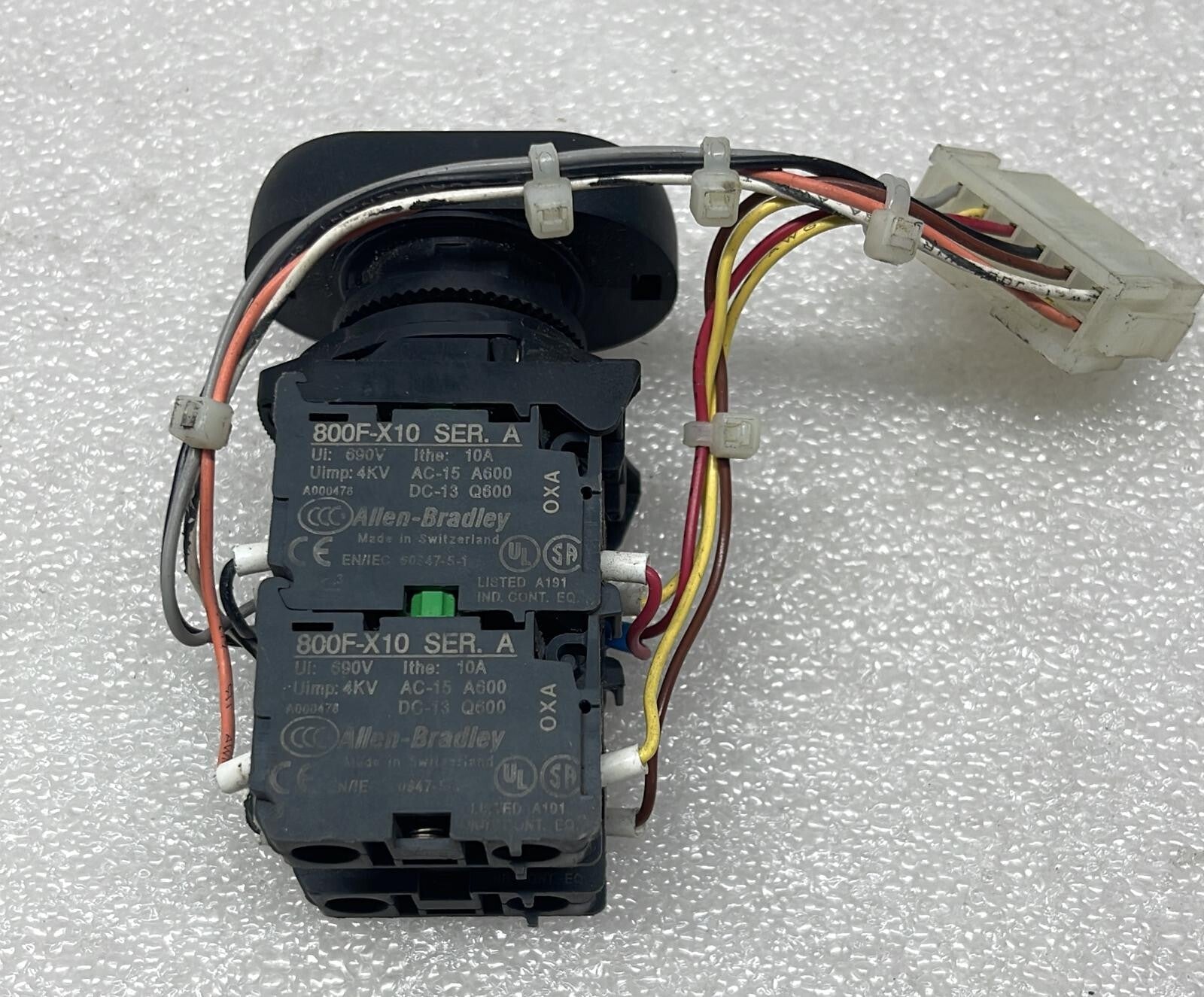 ALLEN BRADLEY 800F-X10 DUAL BUTTON BLUE