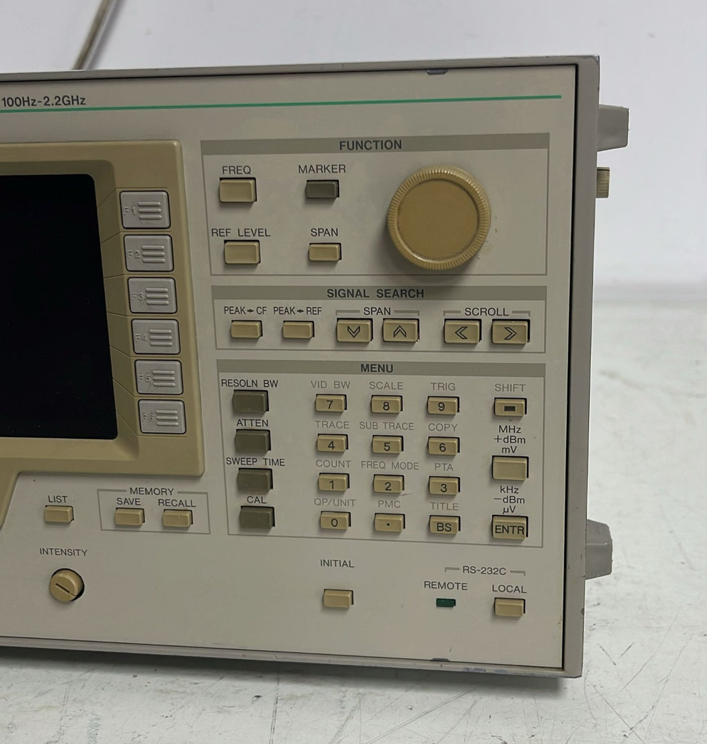 Anritsu MS2601A Spectrum Analyzer 100Hz - 2.2GHz