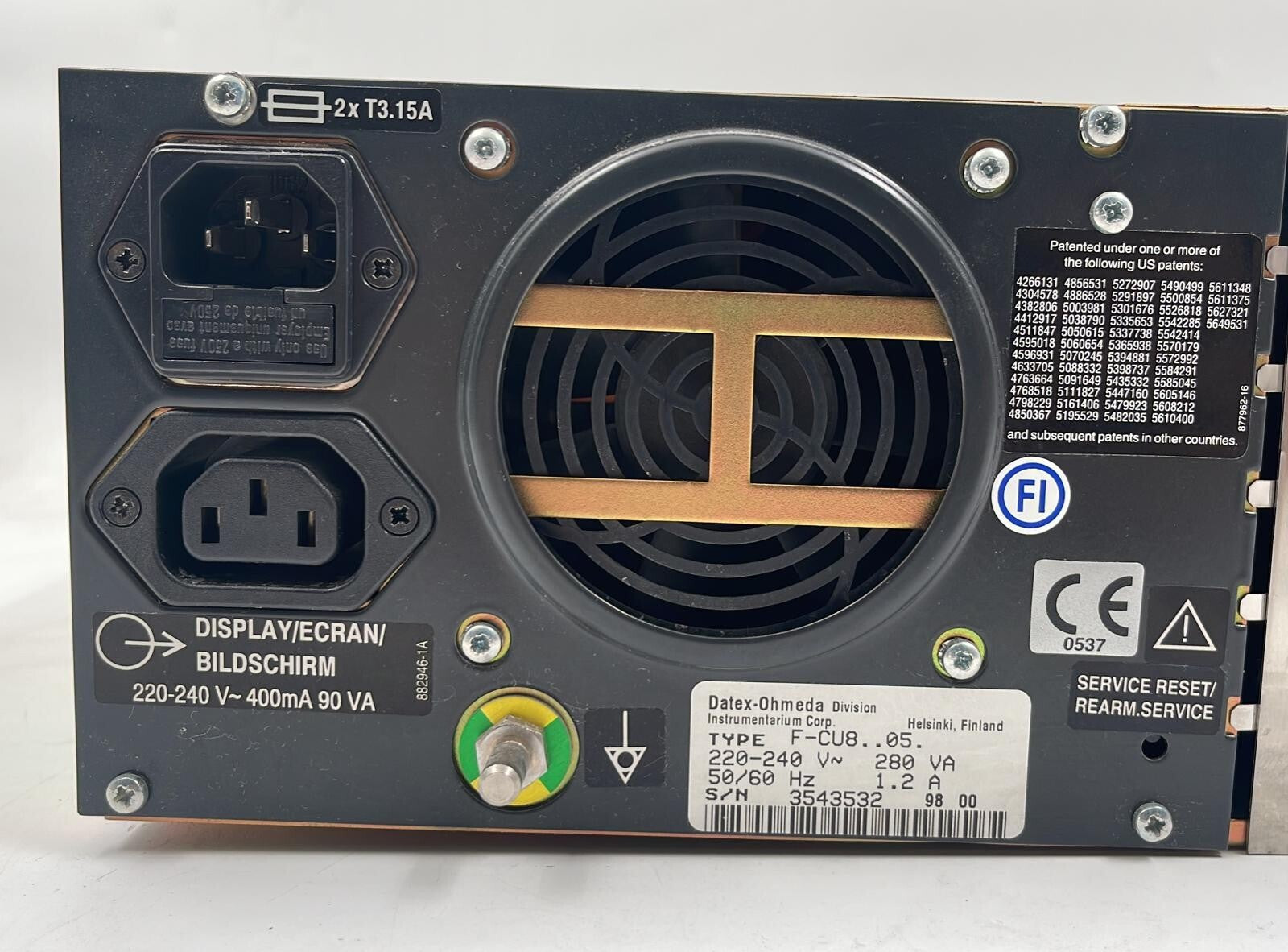 Datex-Ohmeda F-CUB..05. Power Supply