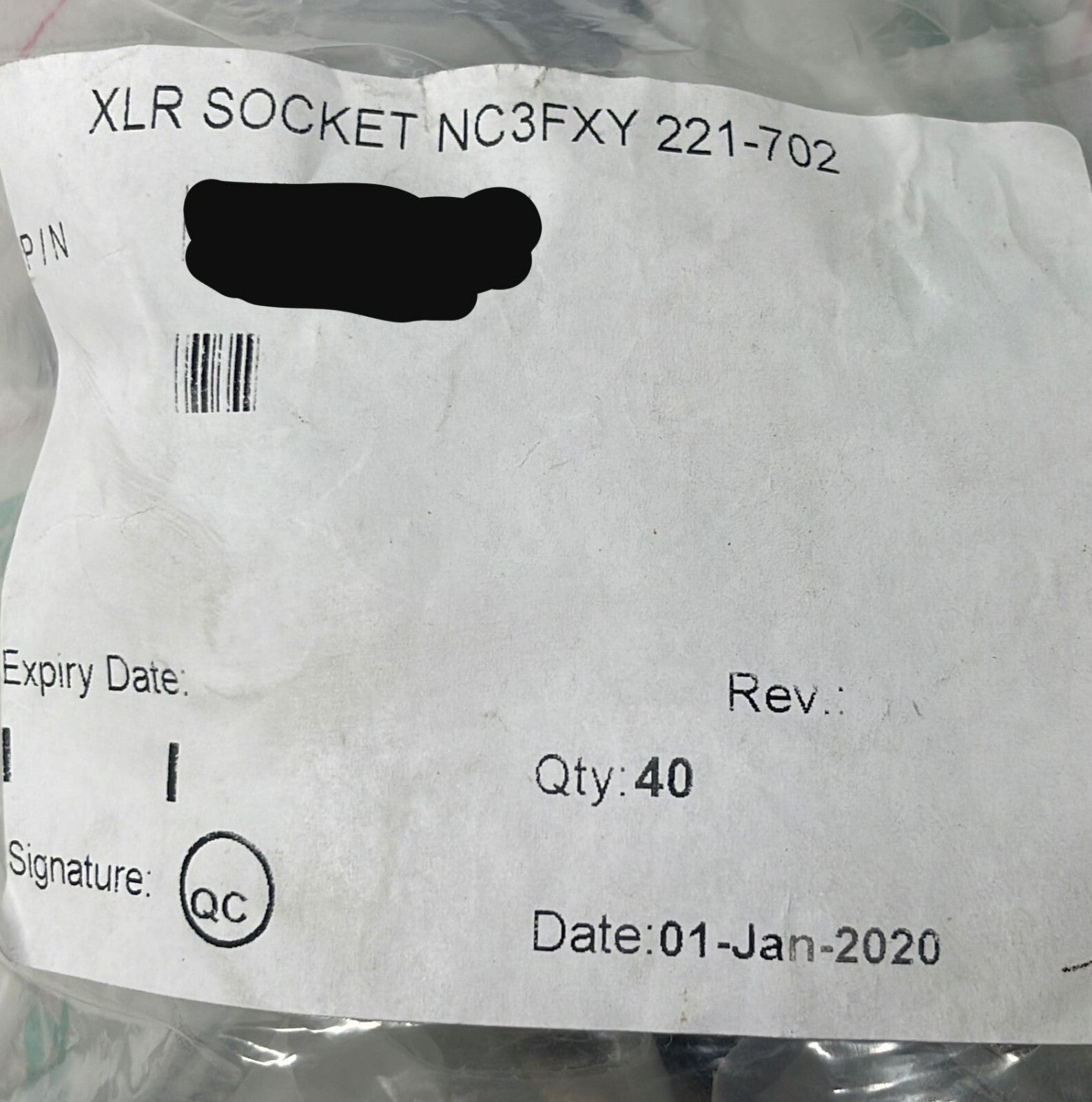 [LOT OF 36] NEUTRIK 221 702 3 POLE XLR SOCKET NC3FXY