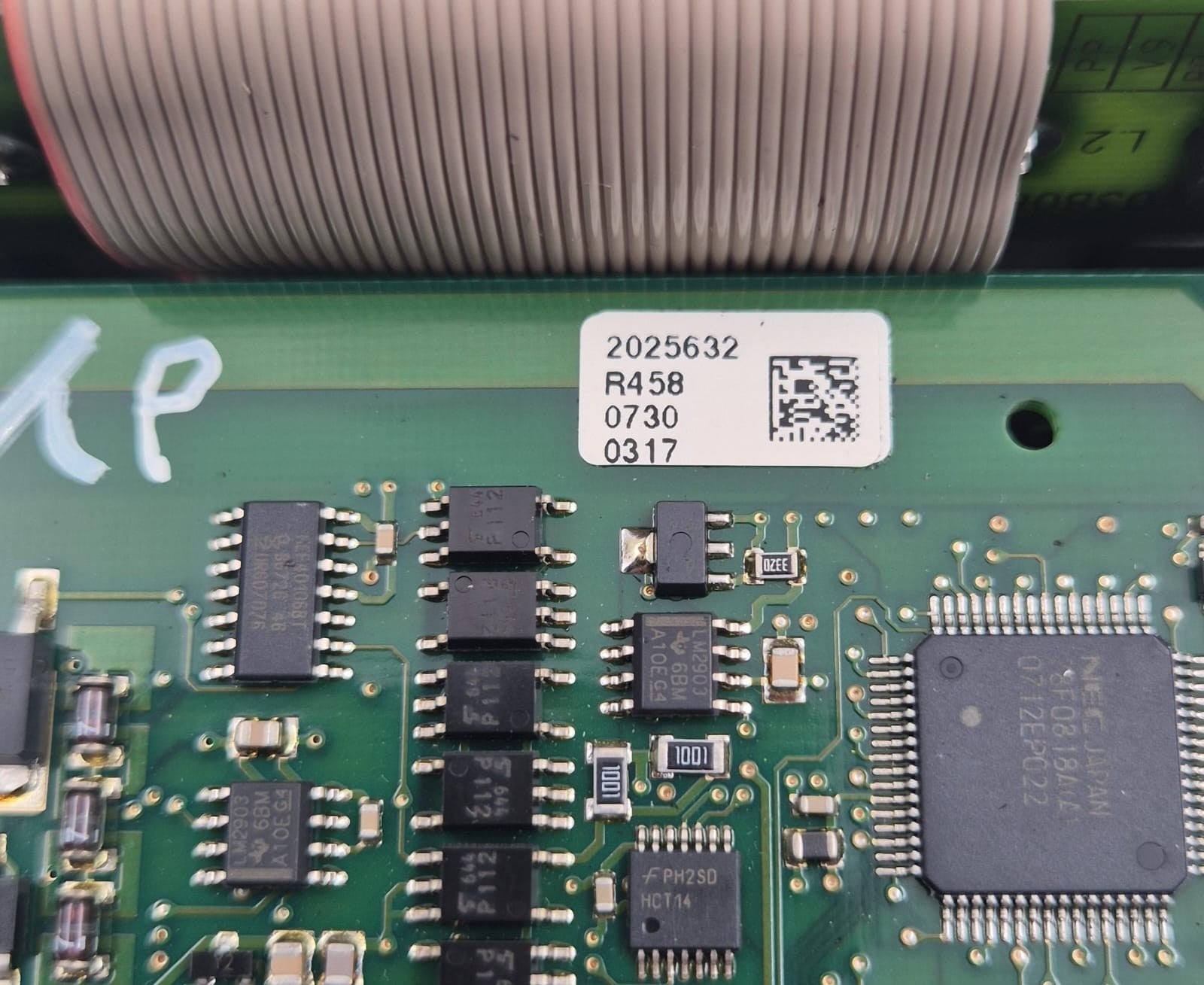 SICK safety scanner module PCB close-up