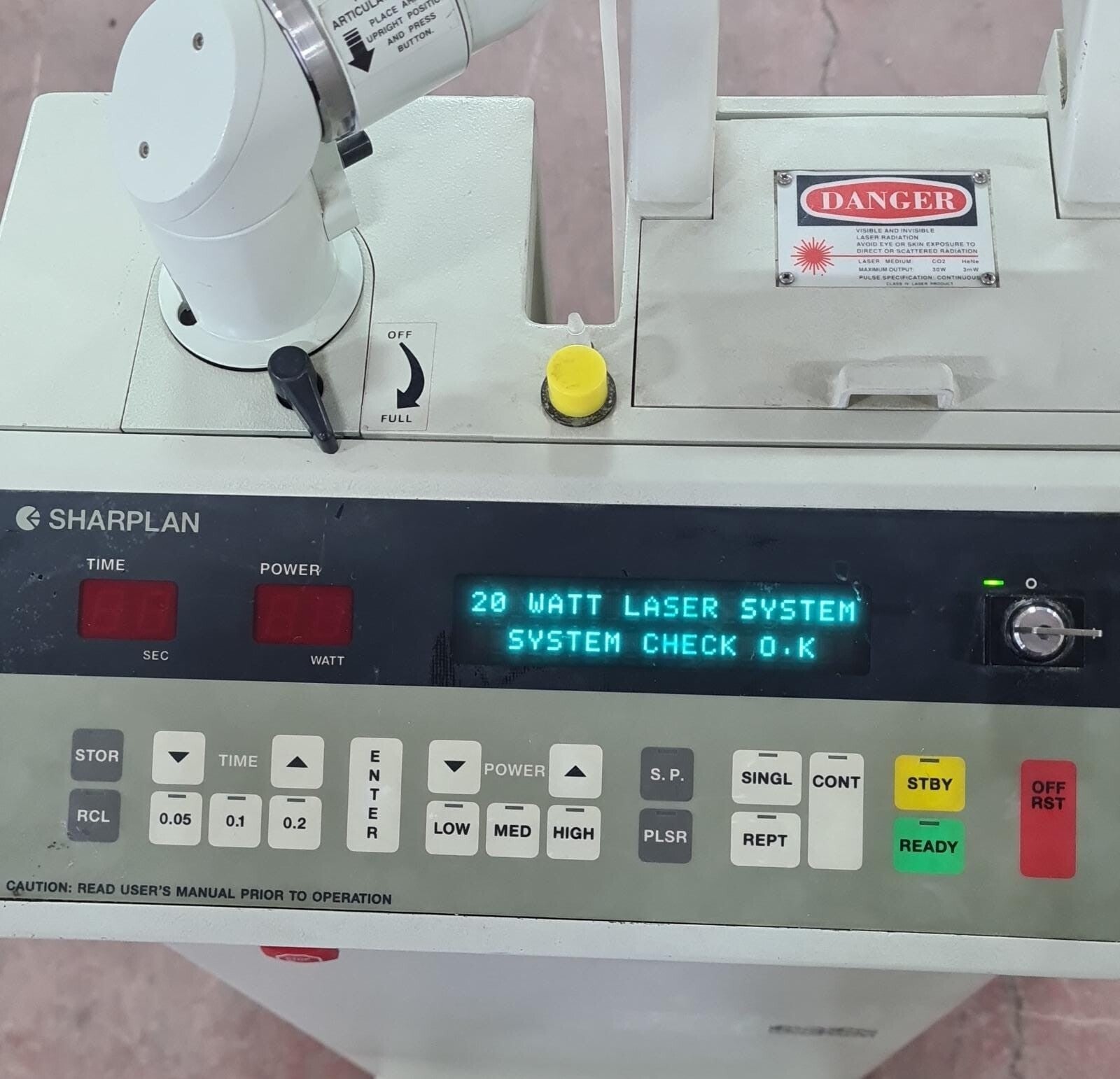 Laser Industries LTD Lumenis Sharplan Surgicenter 20C System 20W 230V **AS-IS