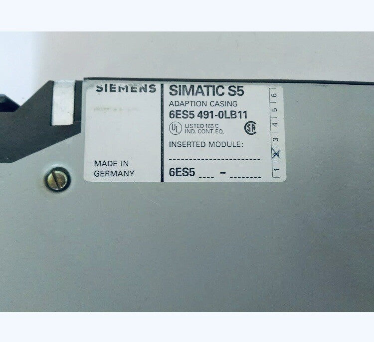 Siemens Simatic s5 Plc Adaption Casing 6es5 491 0lb11 With Modules 6es5373 1aa61