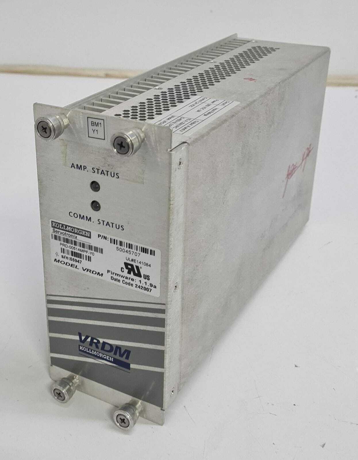 KOLLMORGEN Servotronix VRDM Amplifier PRD-0051AMPF-Y0 50045707 Firmware 1.1.9a