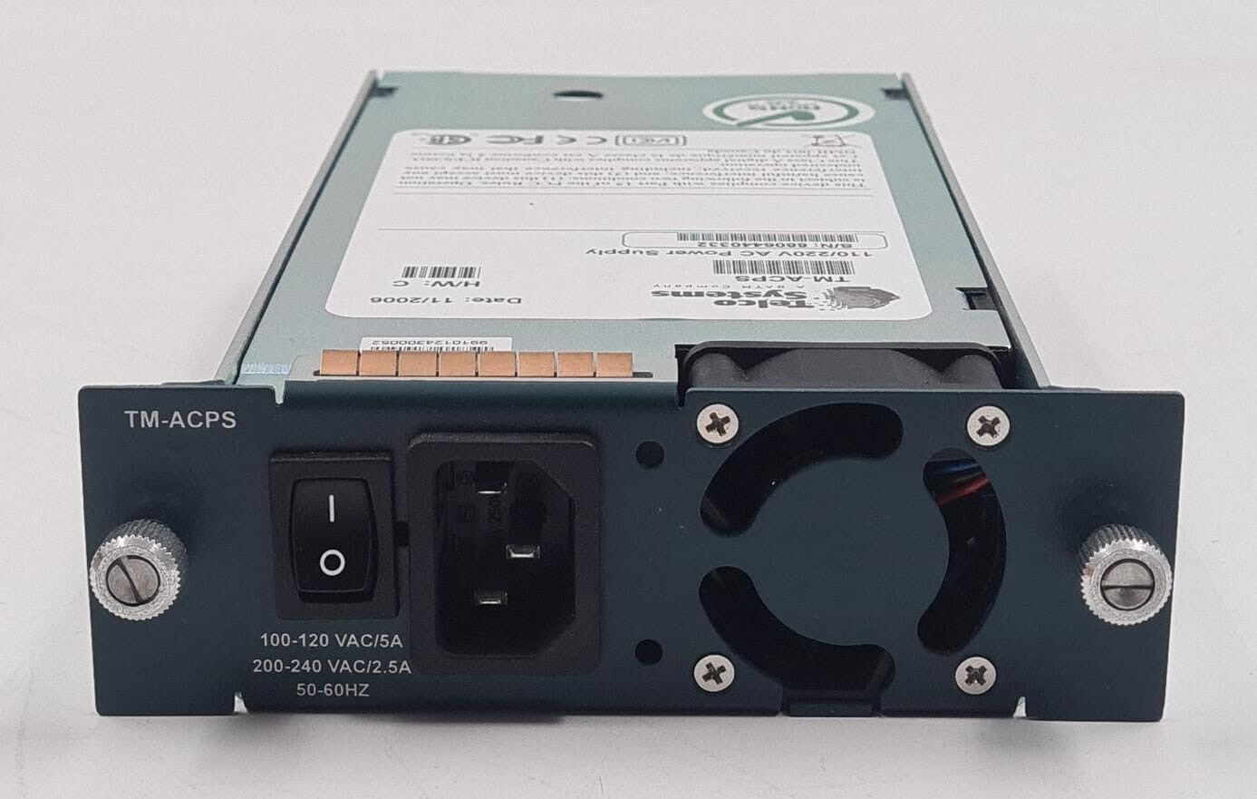 Telco TM-ACPS 110/220V AC Hot-Swappable Power Supply Module ASSY AS100900