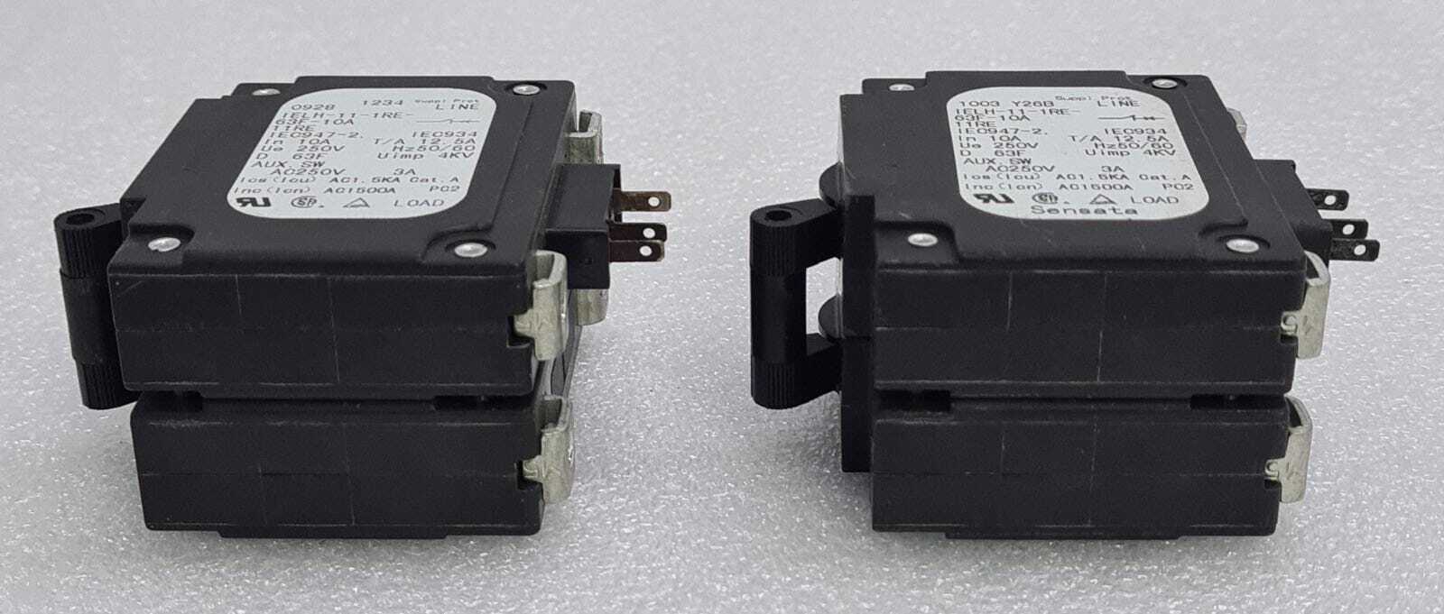 [LOT OF 2] Airpax IELH-11-1RE-63F-10A 11RE Circuit Breaker