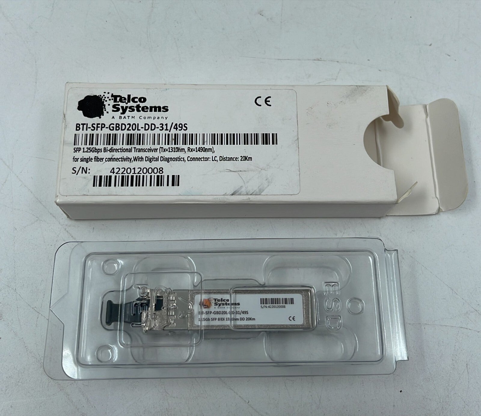 TELCO Systems BTI-SFP-GBD20L-DD-31/49S