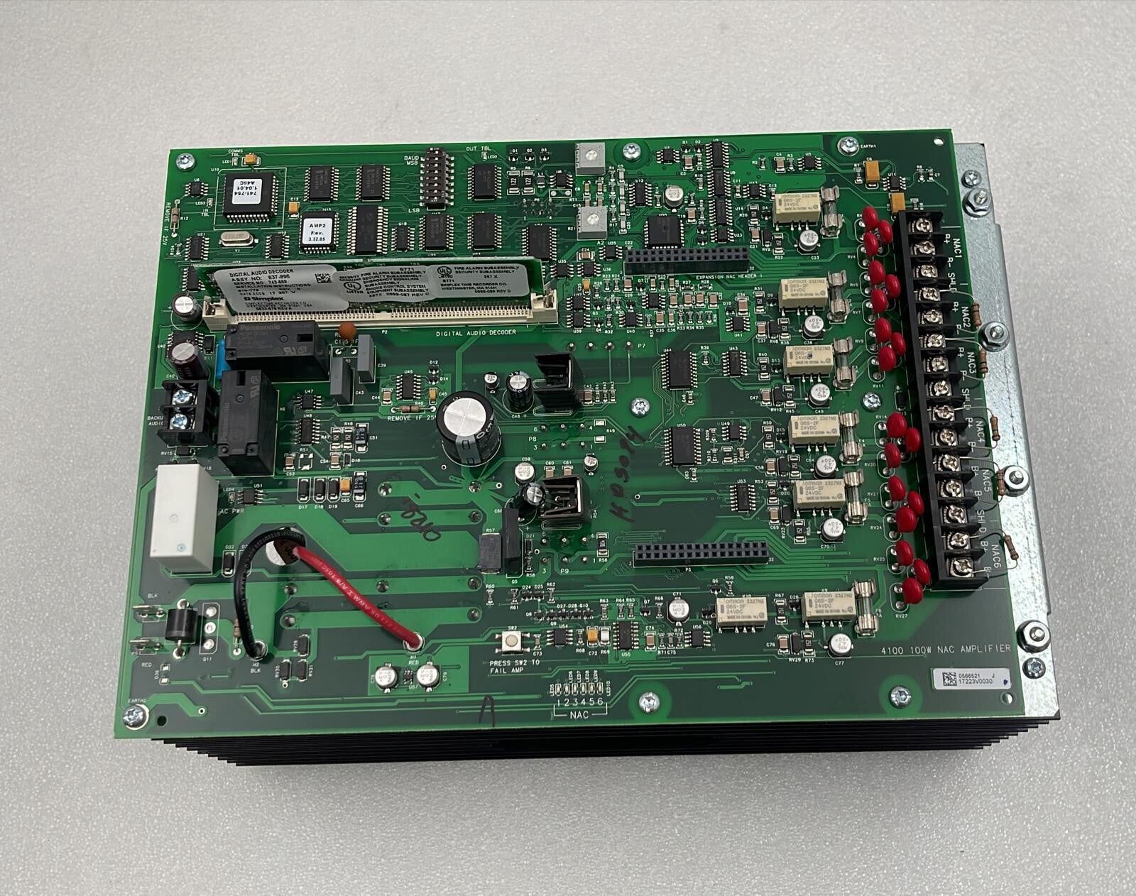 Simplex 4100 100W NAC AMPLIFIER 4100-1333 4100-1339 Digital 100W AMP 70Vrms