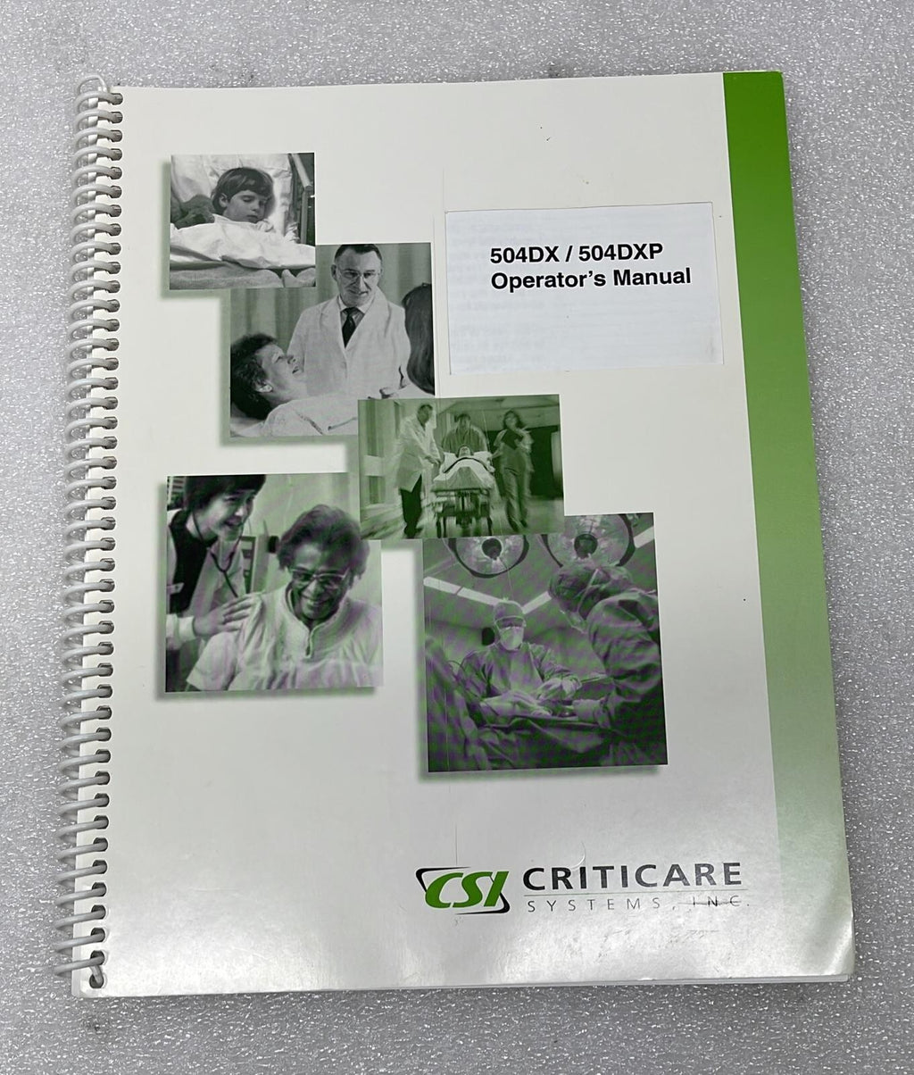 CSI Criticare Systems 504DX Digital Oximeter Monitor W/ 934-10DN Finger Sensor