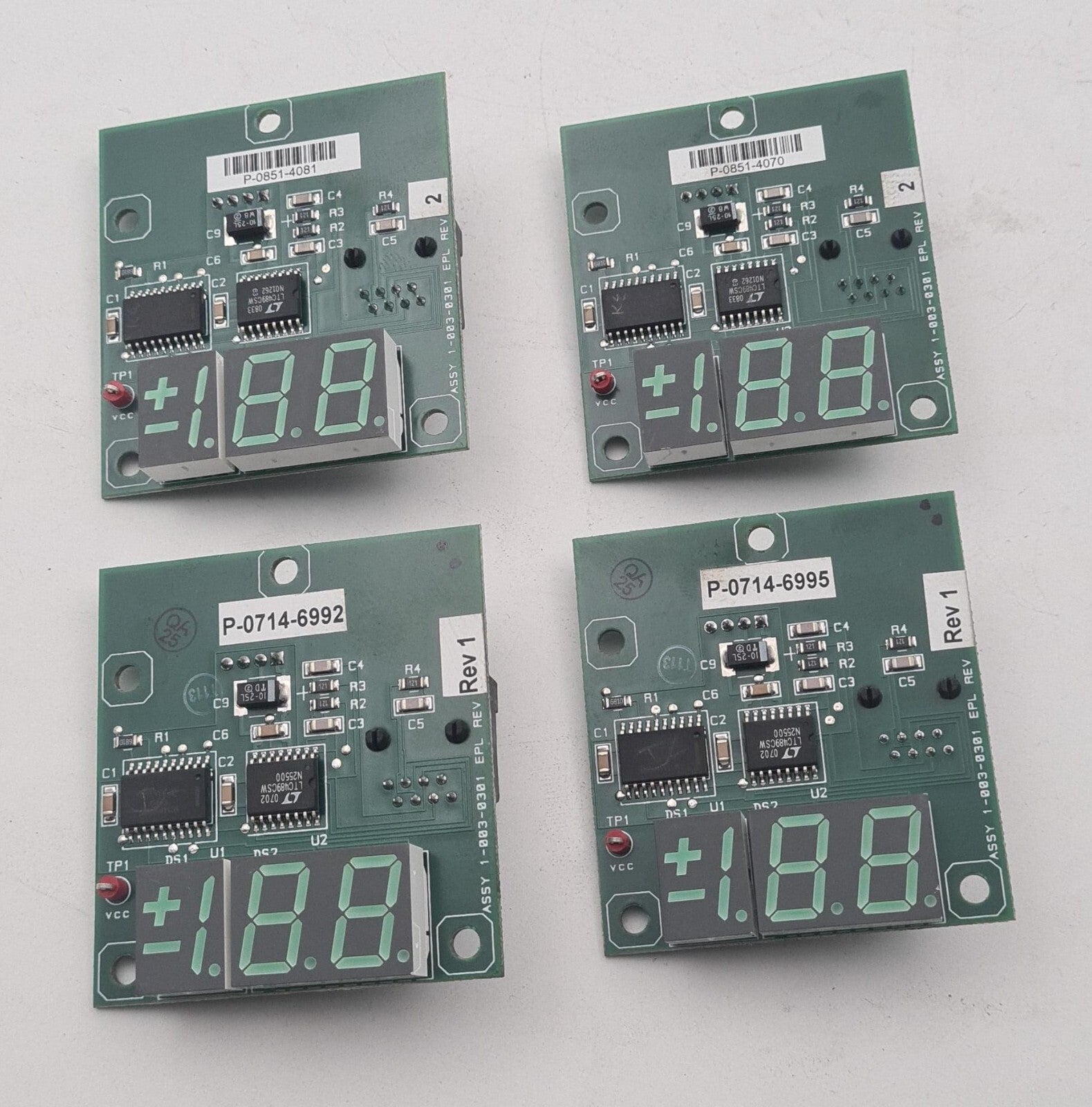 [LOT OF 4] Hologic 1-003-0301 Display Board for Selenia Lorad M-IV Mammography